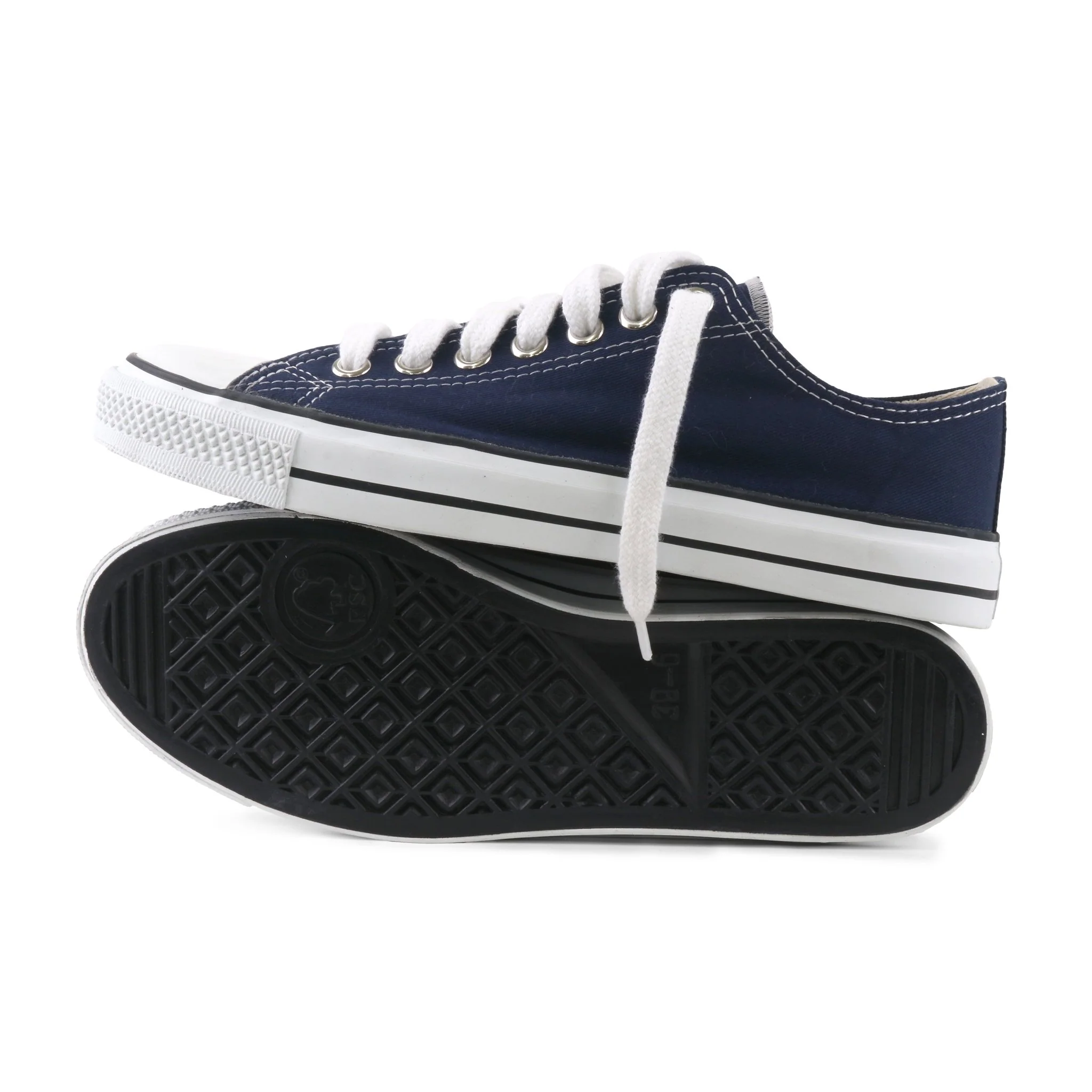 Low Cut Sneakers, Blue & White - Image 6