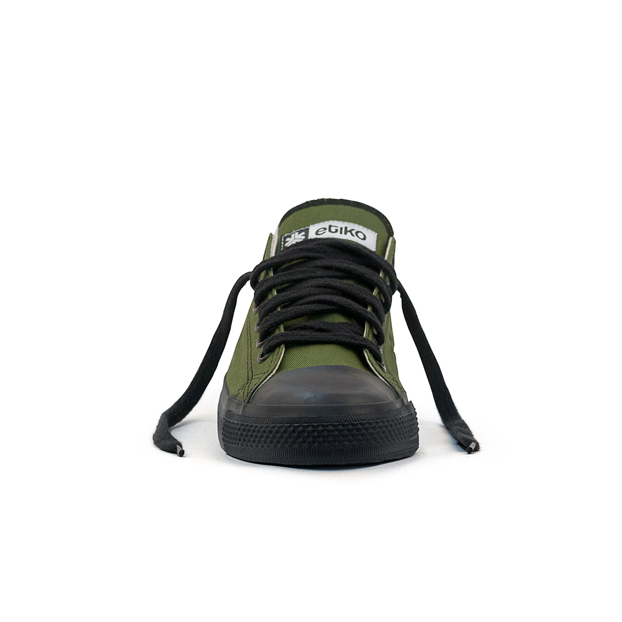 Low Cut Sneakers, Olive & Black - Image 5