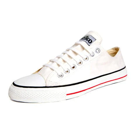 Low Cut Sneakers, White Stripe - Image 3