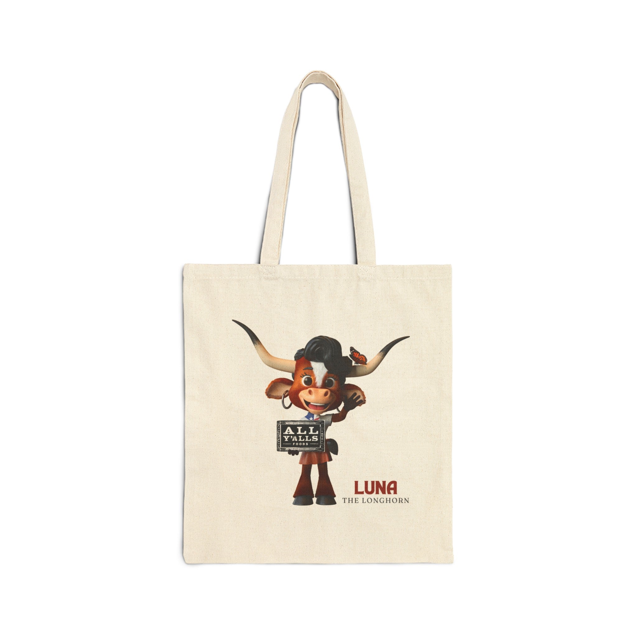LUNA Cotton Canvas Tote Bag