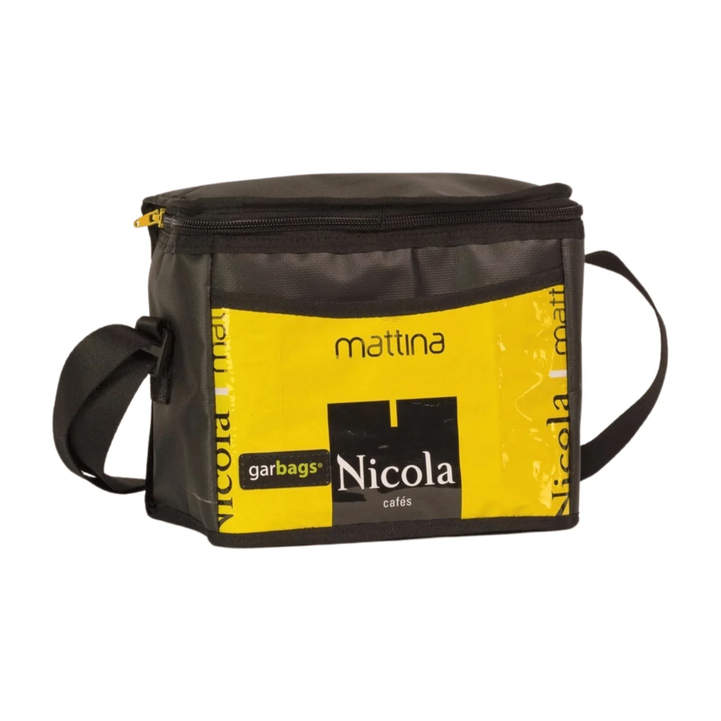lunch bag coffee package black & yellow