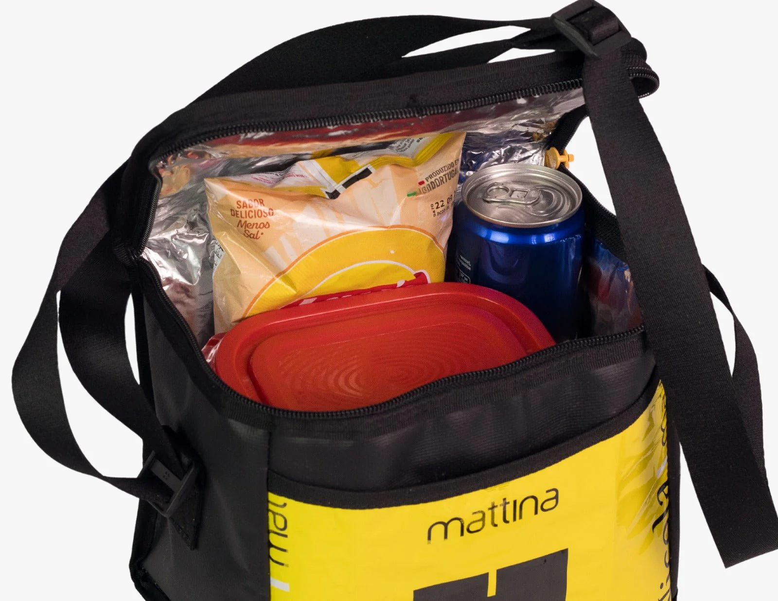 lunch bag coffee package black & yellow - Image 3