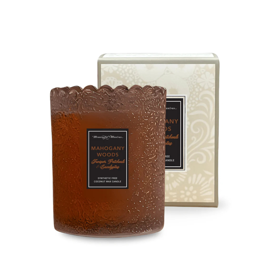 Mahogany Woods Natural Candle 8oz Kaia Collection - Image 2