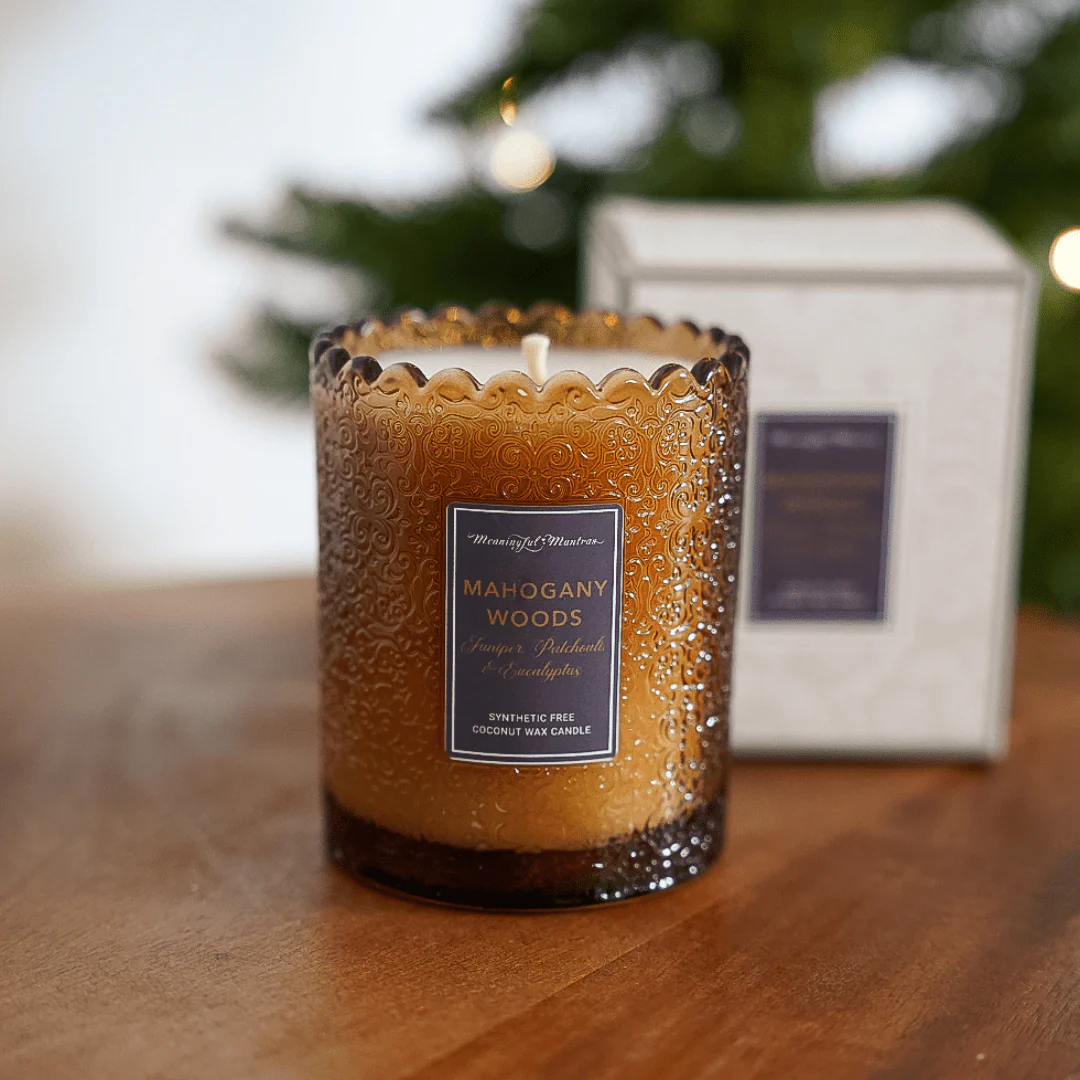 Mahogany Woods Natural Candle 8oz Kaia Collection - Image 3