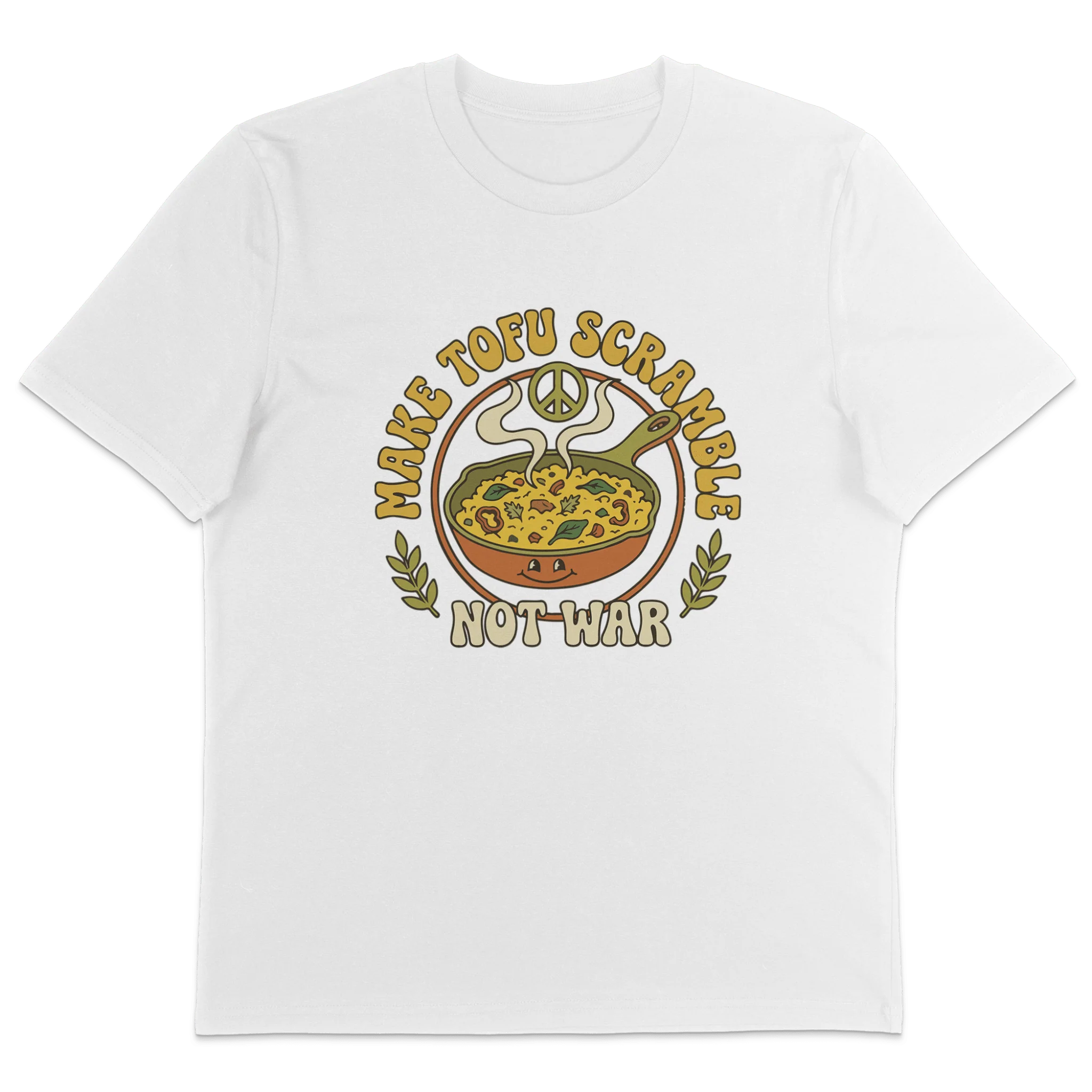 Make Tofu Scramble Not War T-Shirt - Image 3