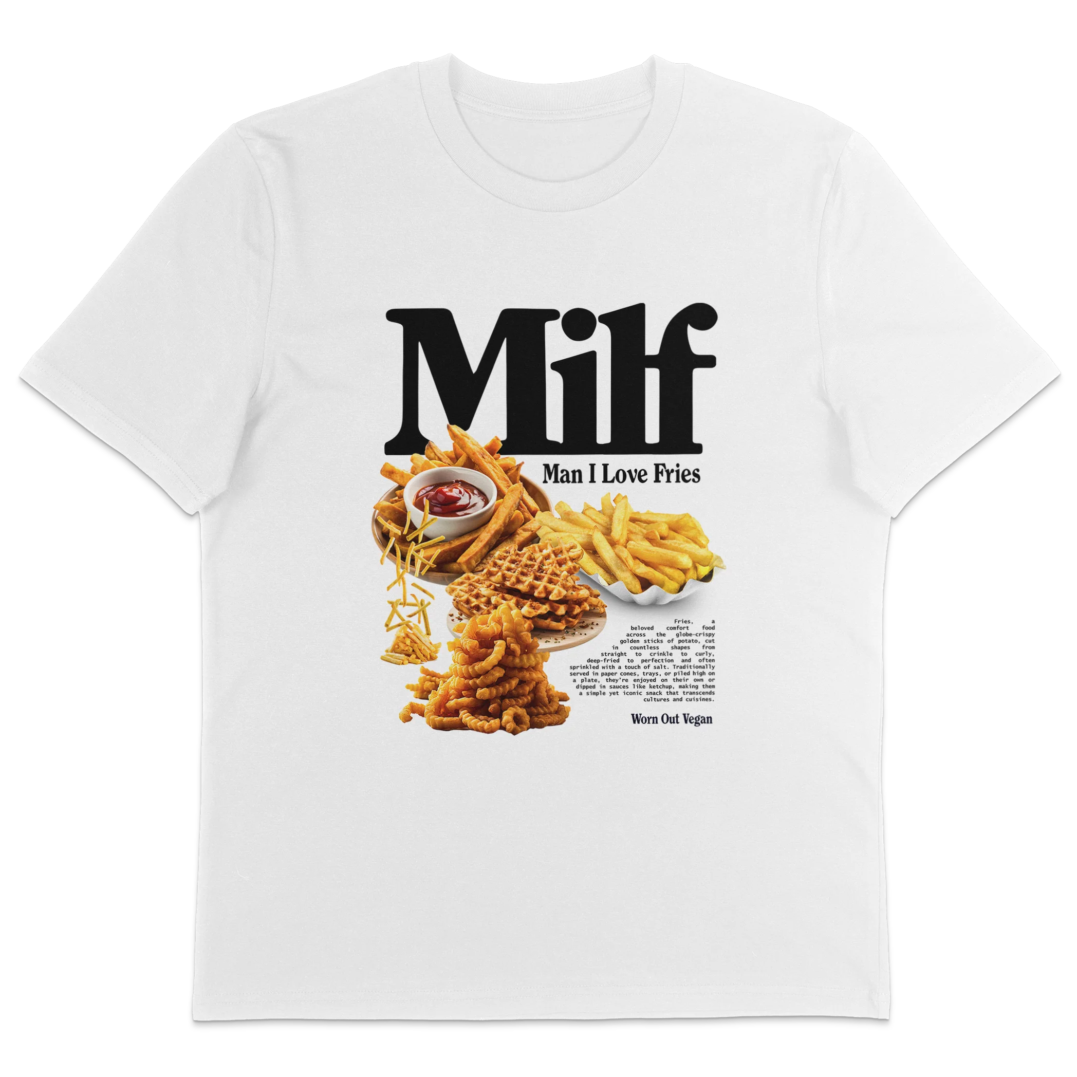 Man I Love Fries T-Shirt - Image 3
