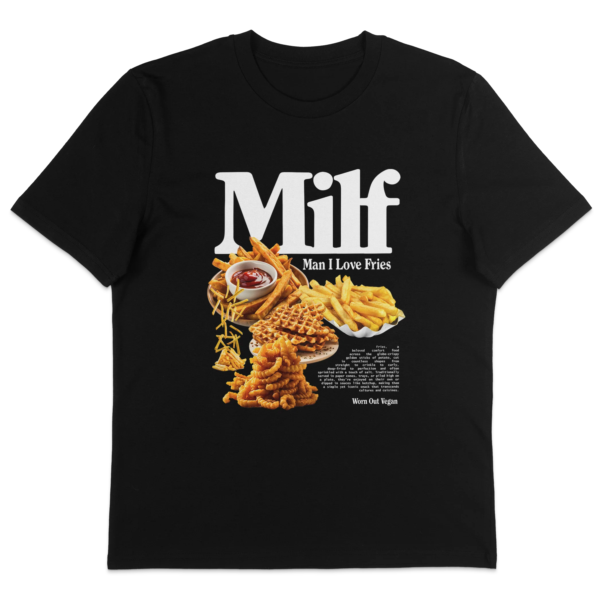 Man I Love Fries T-Shirt - Image 4