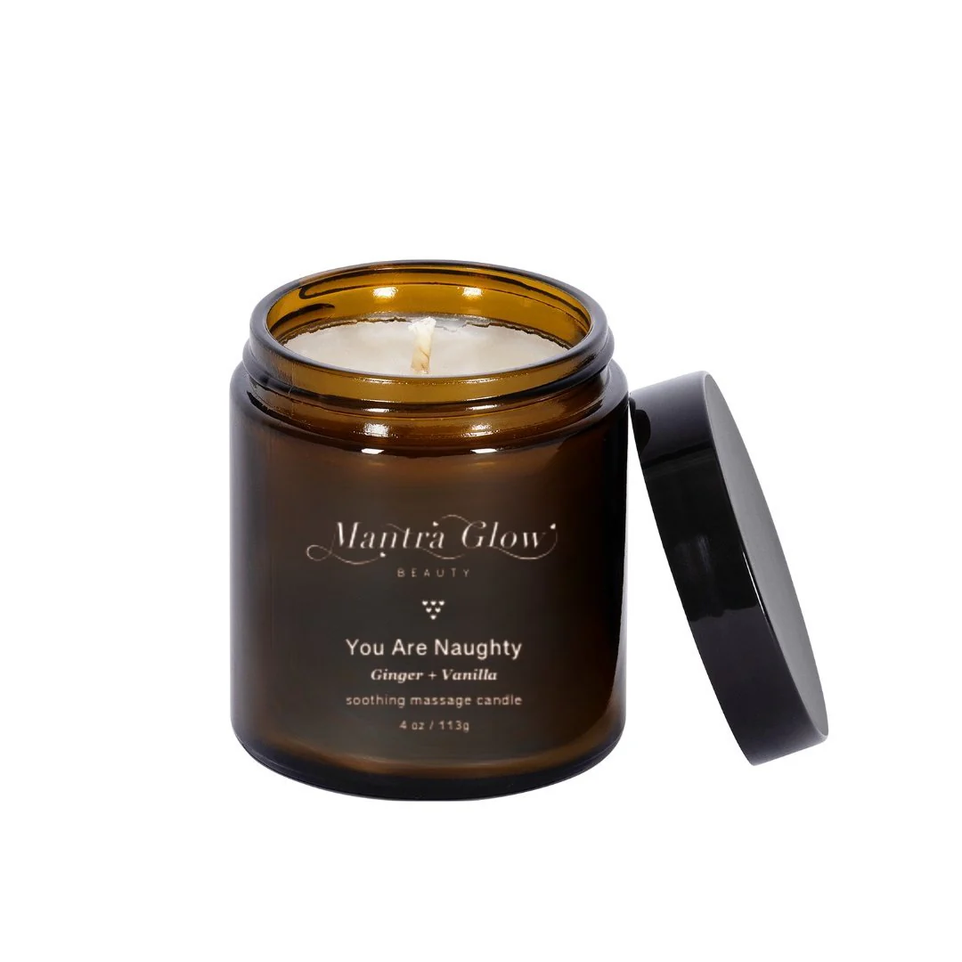 Mantra Glow Beauty Ginger & Vanilla Massage Candle