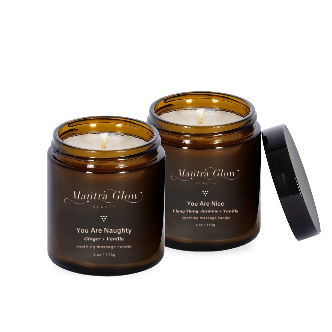 Mantra Glow Beauty Massage Candle Duo