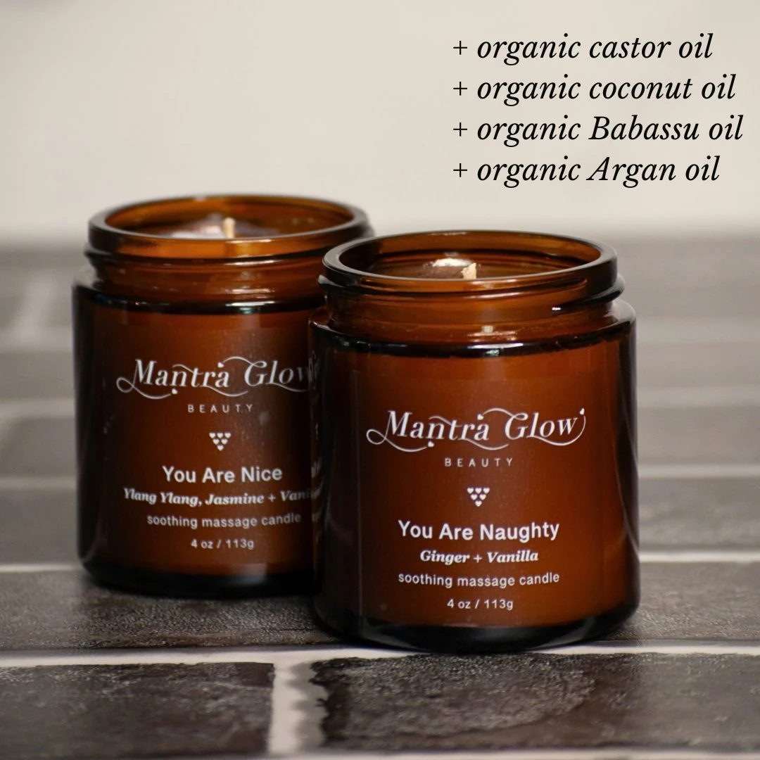 Mantra Glow Beauty Massage Candle Duo - Image 2