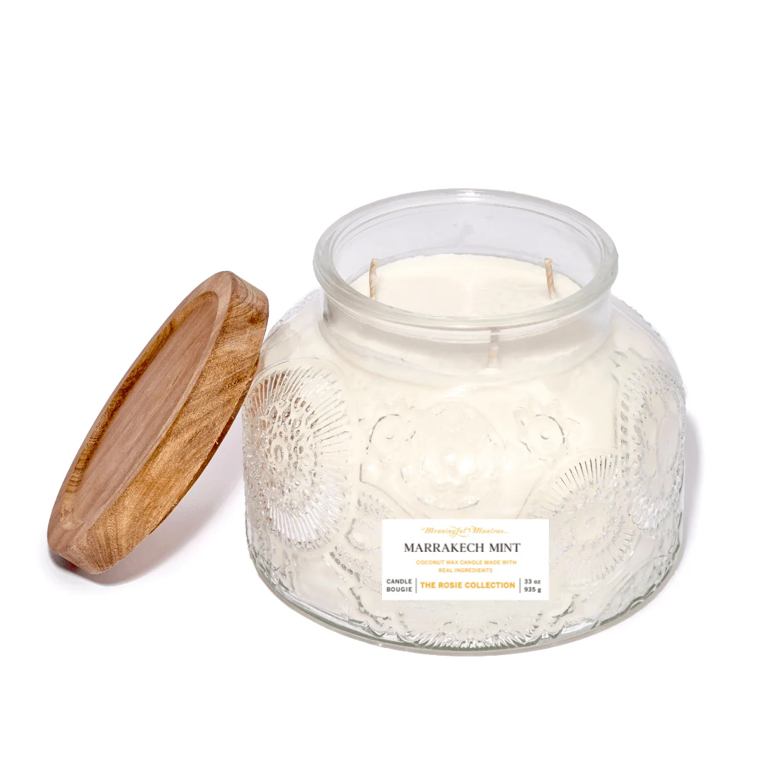 Marrakech Mint Natural Candle 33oz Rosie Collection Luxury Three Wick - Image 2