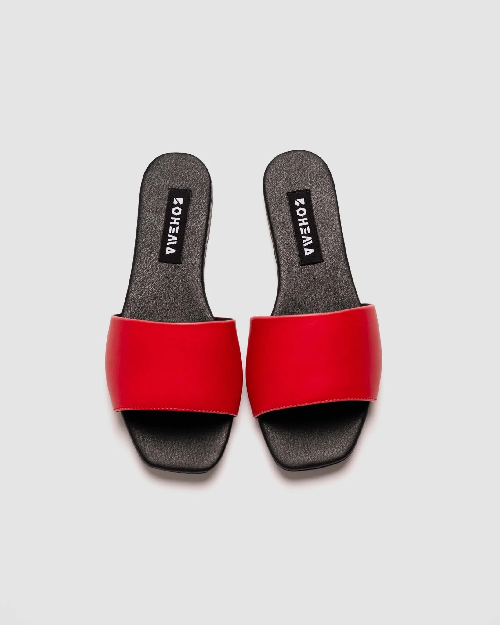 Mellow Slides Red vegan slides made of corn leather - Image 5