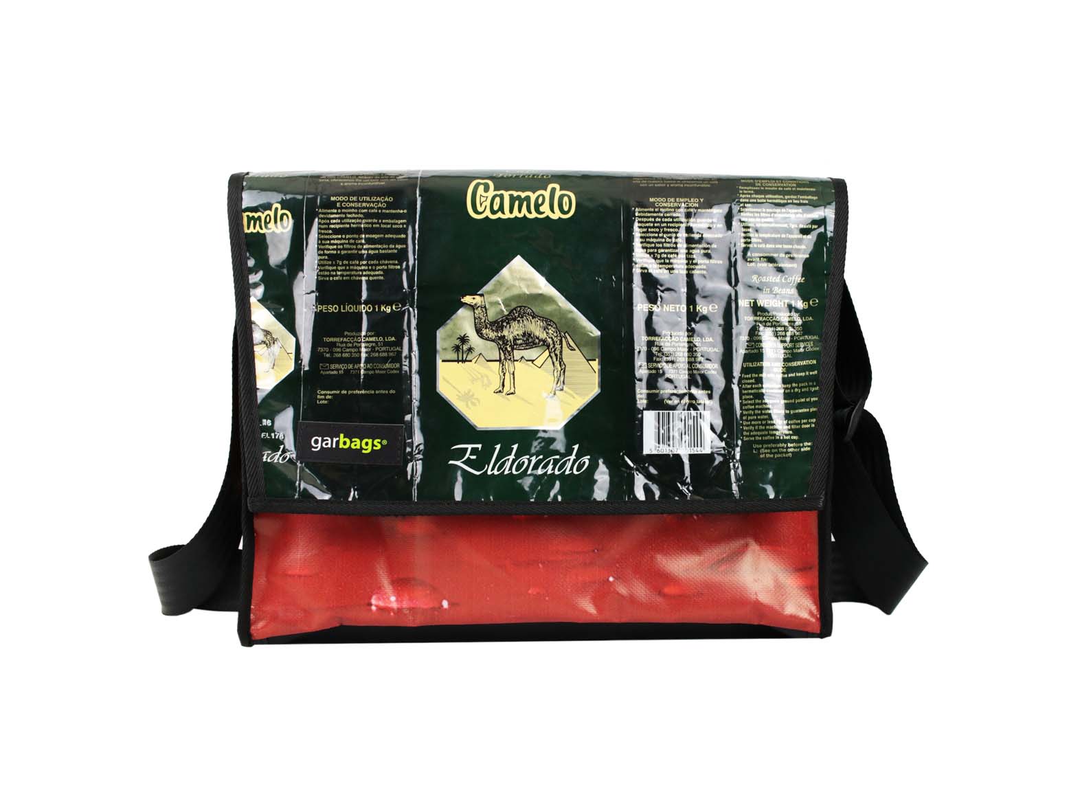 messenger bag XL coffee package green