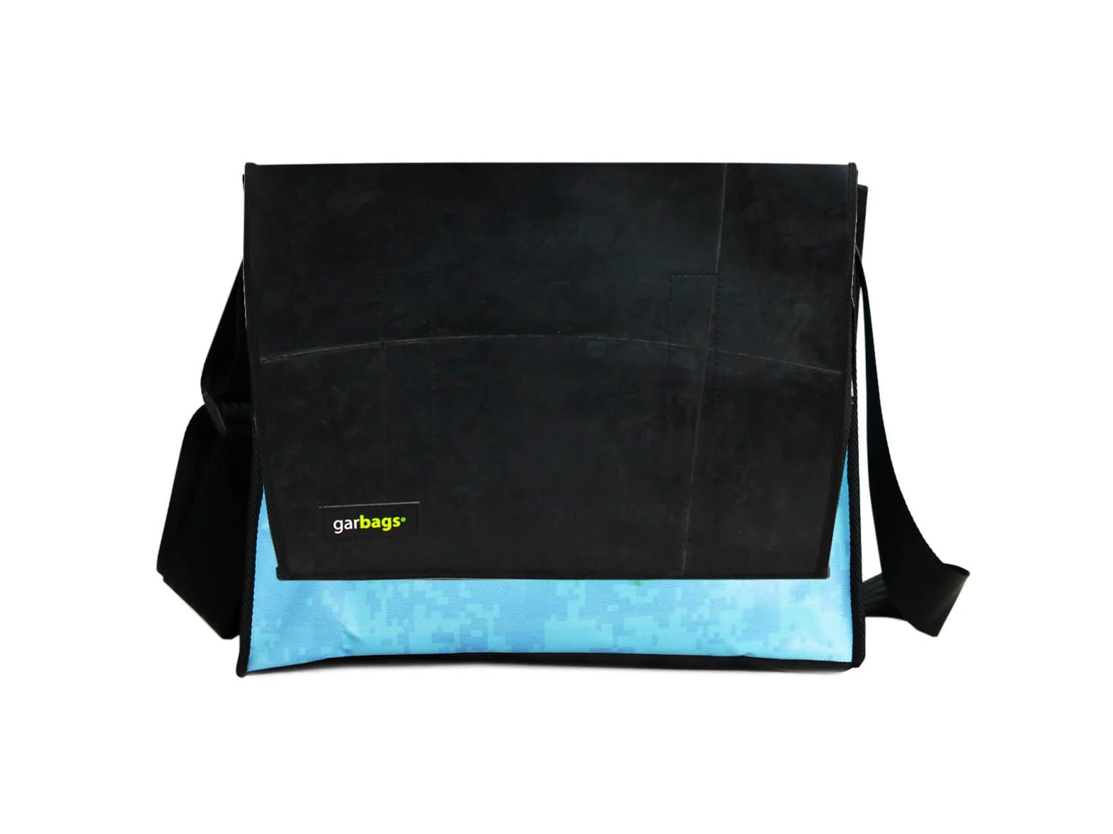 messenger bag XL inner tube blue