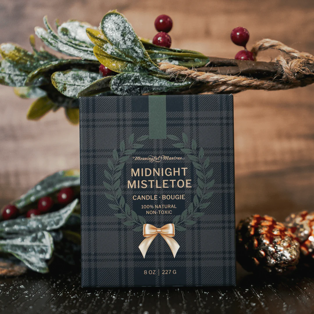 Midnight Mistletoe Natural Candle 8oz Kaia Collection - Image 2