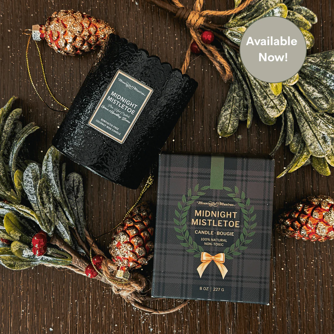 Midnight Mistletoe Natural Candle 8oz Kaia Collection - Image 3