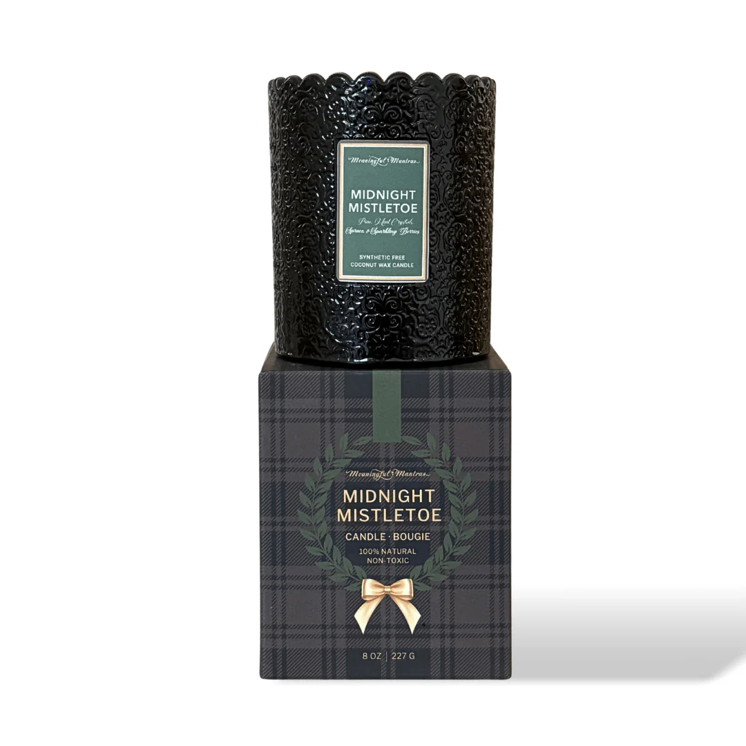 Midnight Mistletoe Natural Candle 8oz Kaia Collection - Image 4