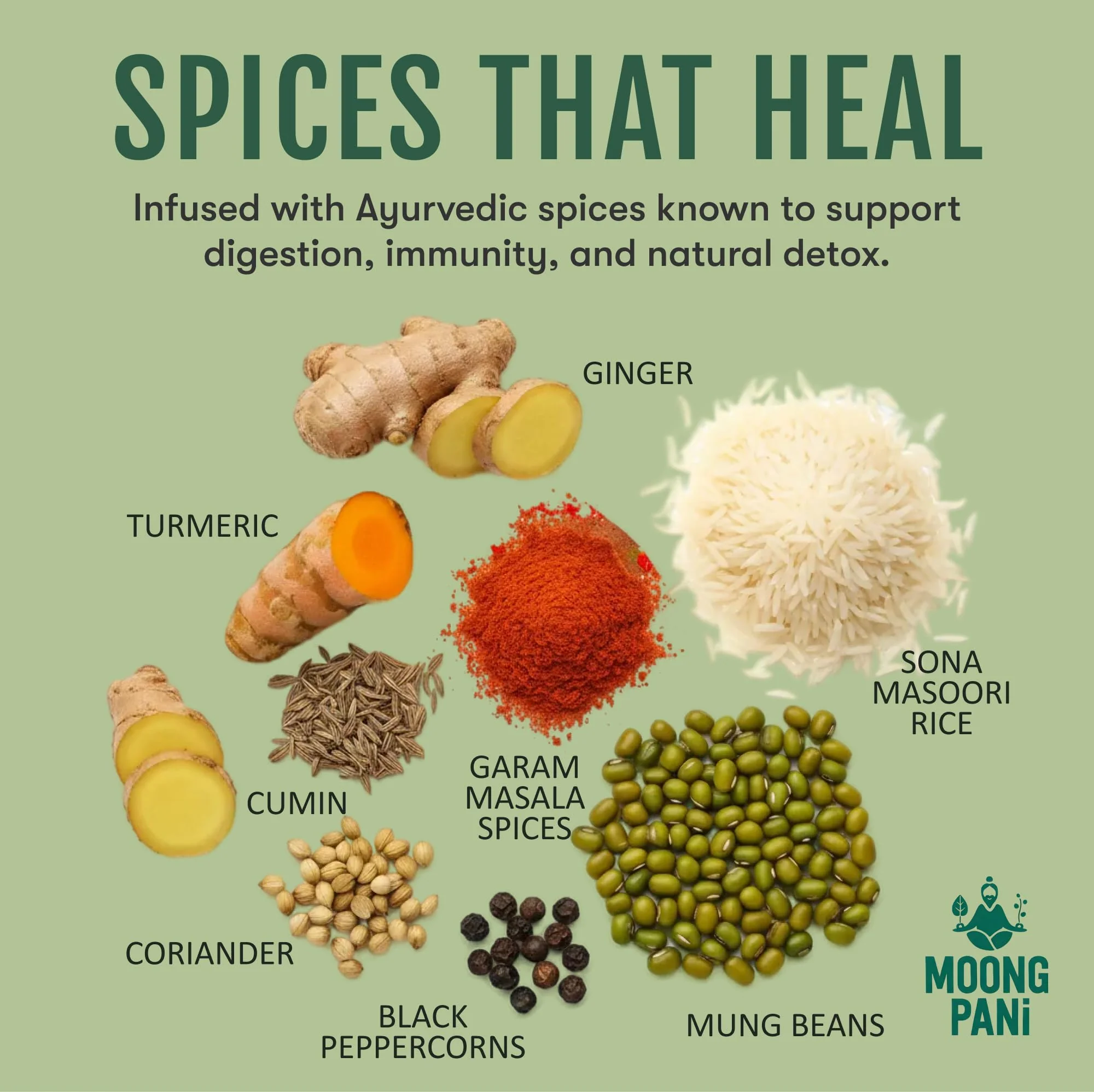Sprouted Mung Khichari: Mild Ginger & Turmeric | 27g Plant Protein | 3 Servings - Image 3