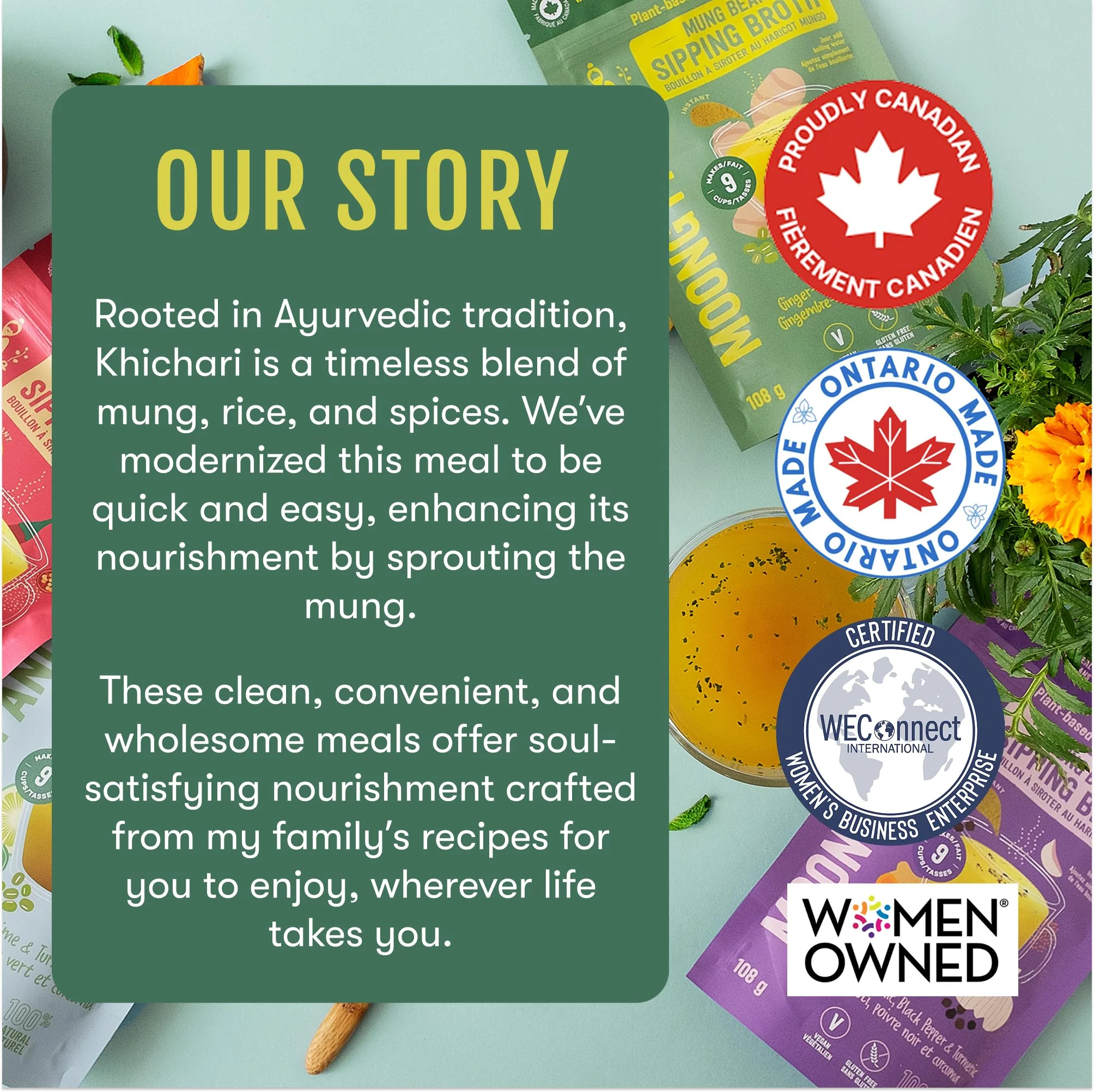 Sprouted Mung Khichari: Mild Ginger & Turmeric | 27g Plant Protein | 3 Servings - Image 9