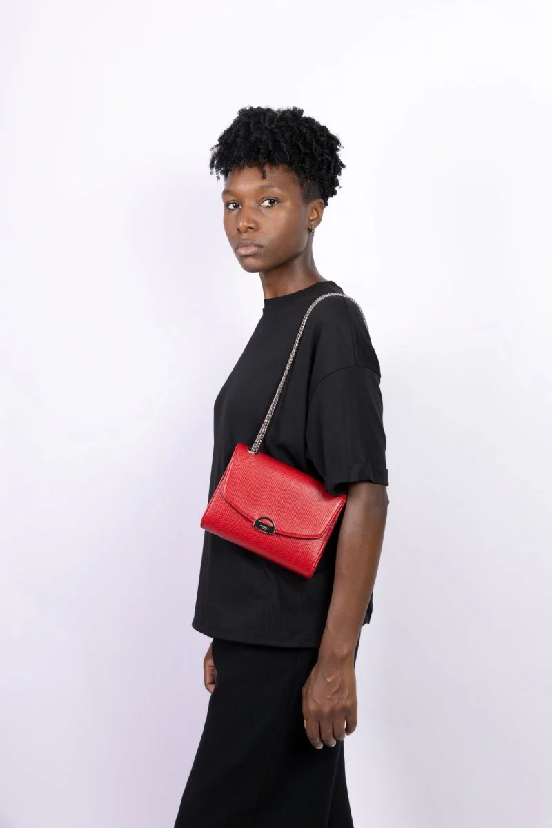 Mini Paname Lizard Uppeal™ Red Bag - Image 3
