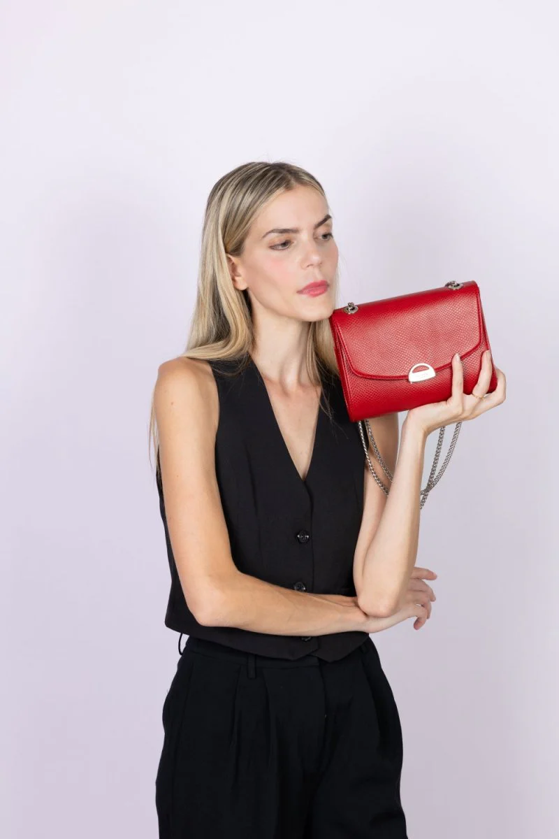 Mini Paname Lizard Uppeal™ Red Bag - Image 6