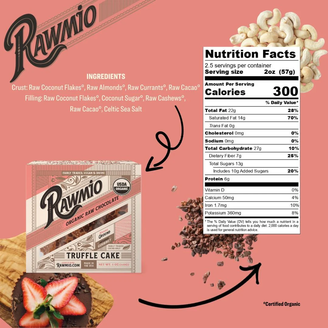 Mini Raw Chocolate Truffle Cake - 5 oz - Image 4