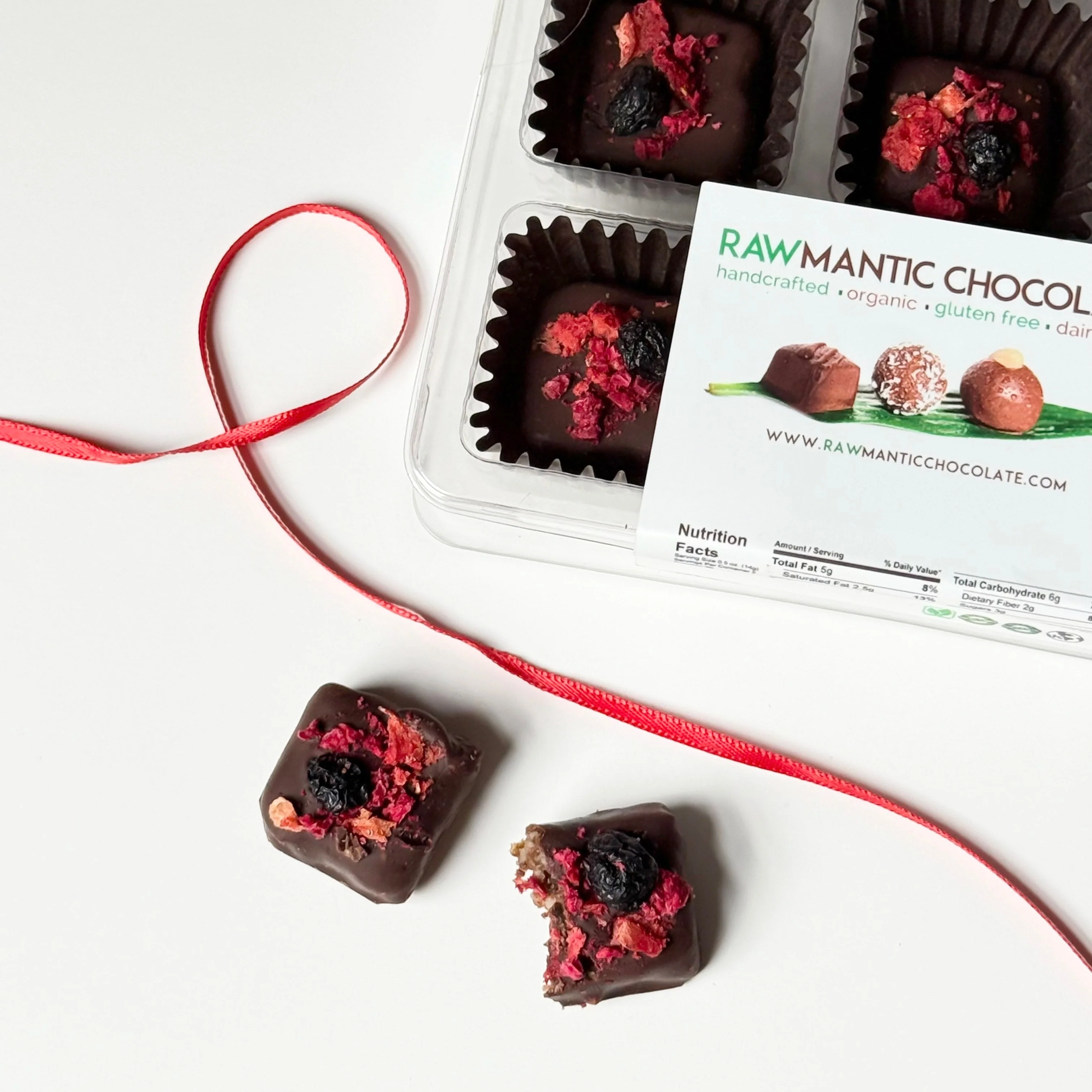 Mixed Berry Chocolate Truffles. Box of 12 truffles - Image 5