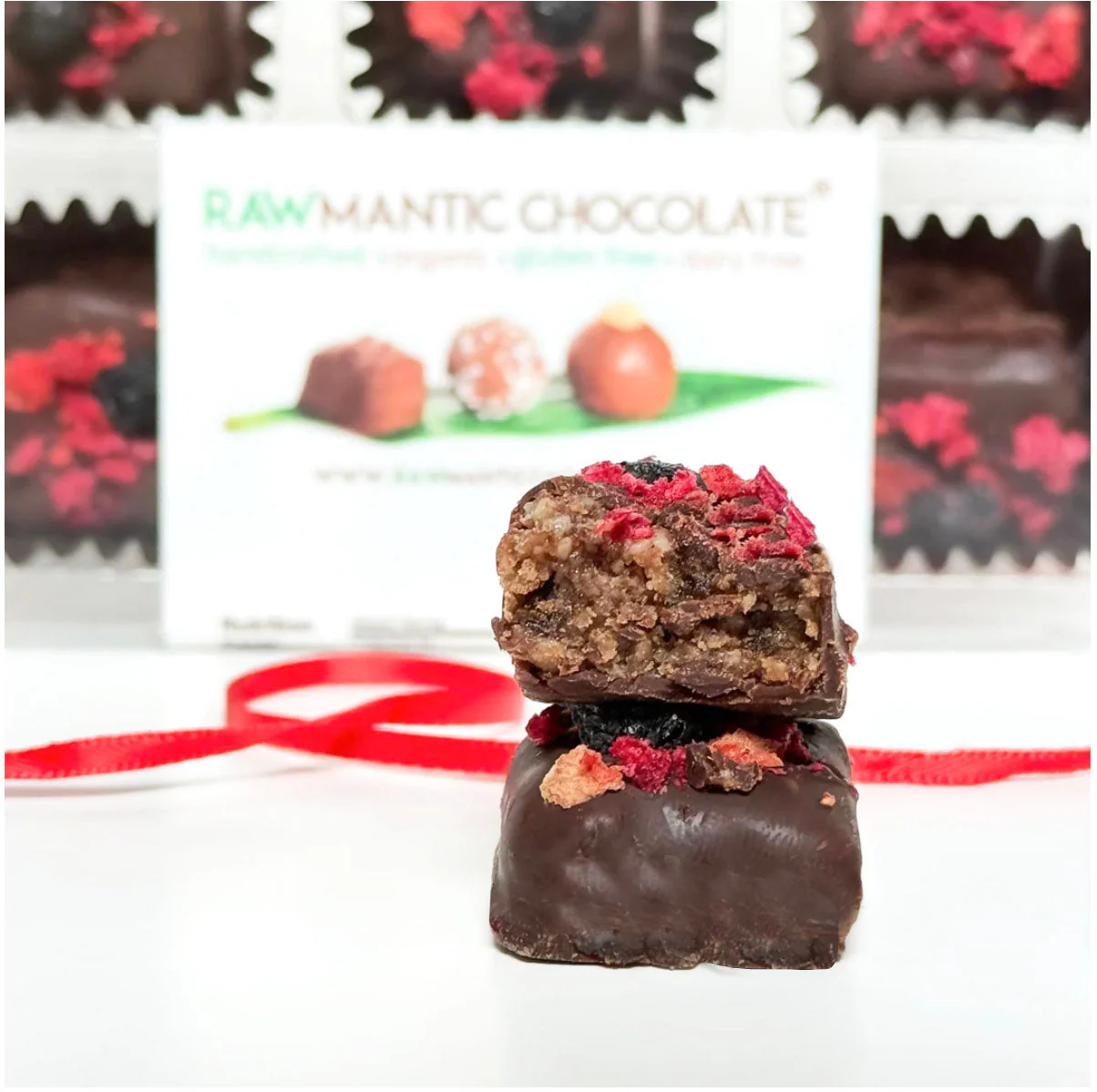 Mixed Berry Chocolate Truffles. Box of 12 truffles - Image 6