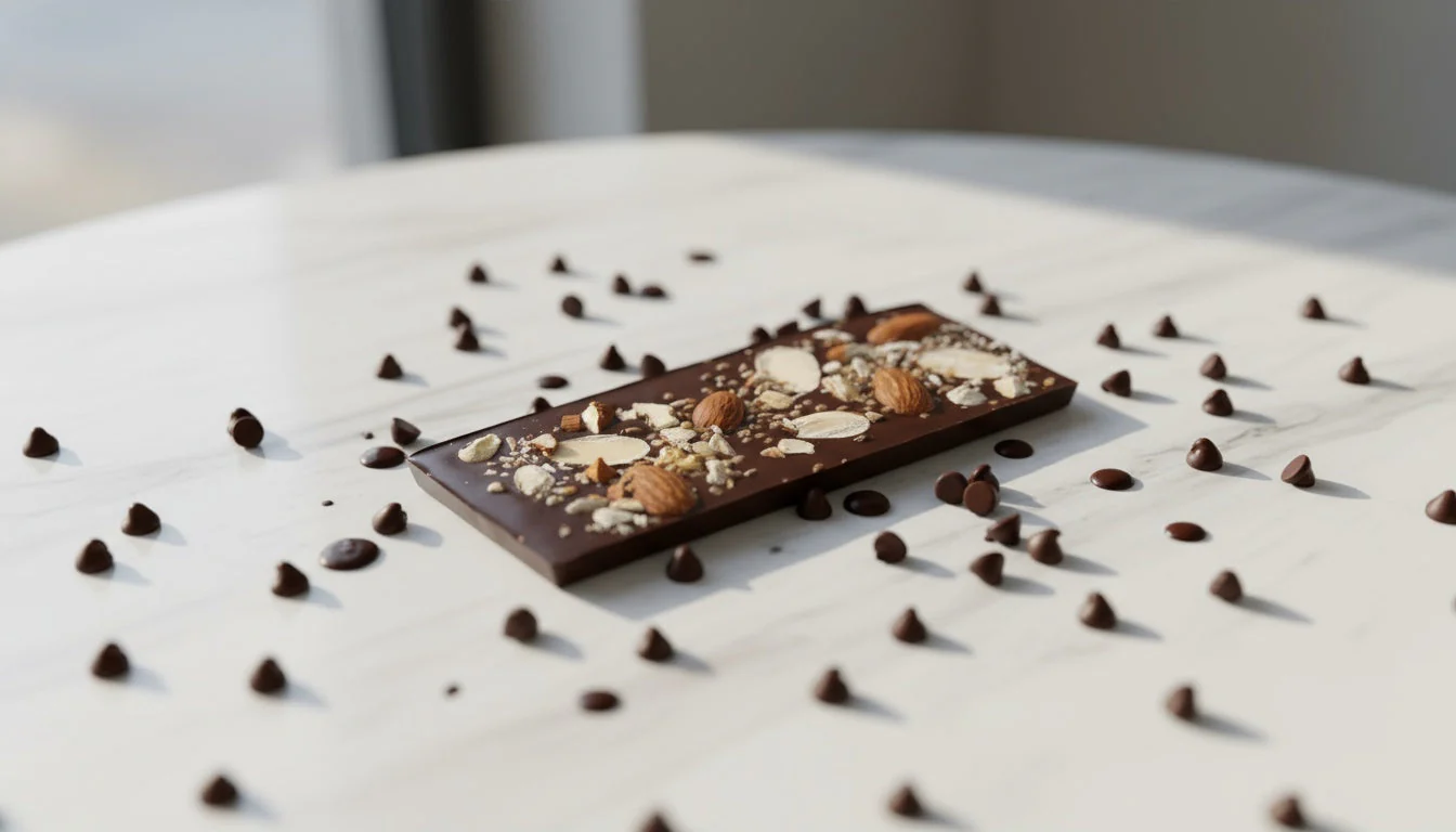 Mixed Nuts & Quinoa Dark Raw Chocolate Tablet, Large - Image 3