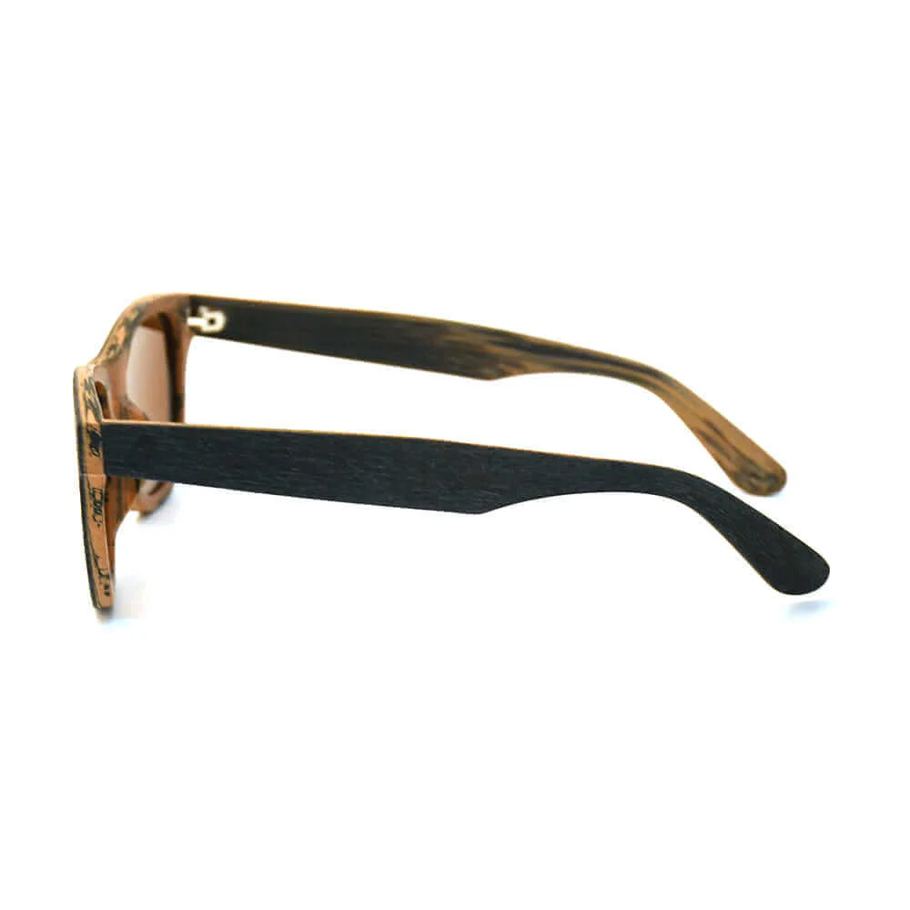 Moon - Unisex Wooden Sunglasses - Image 4