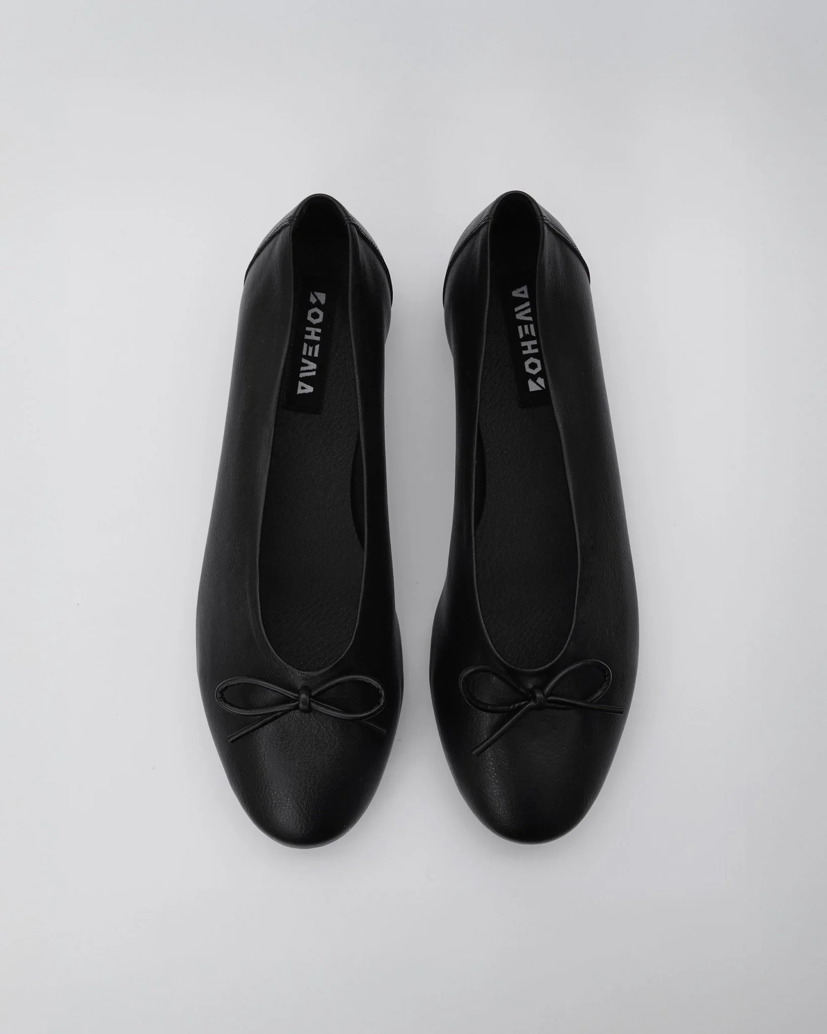 Mossy Pumps Black ballet flats with a bow - Image 3