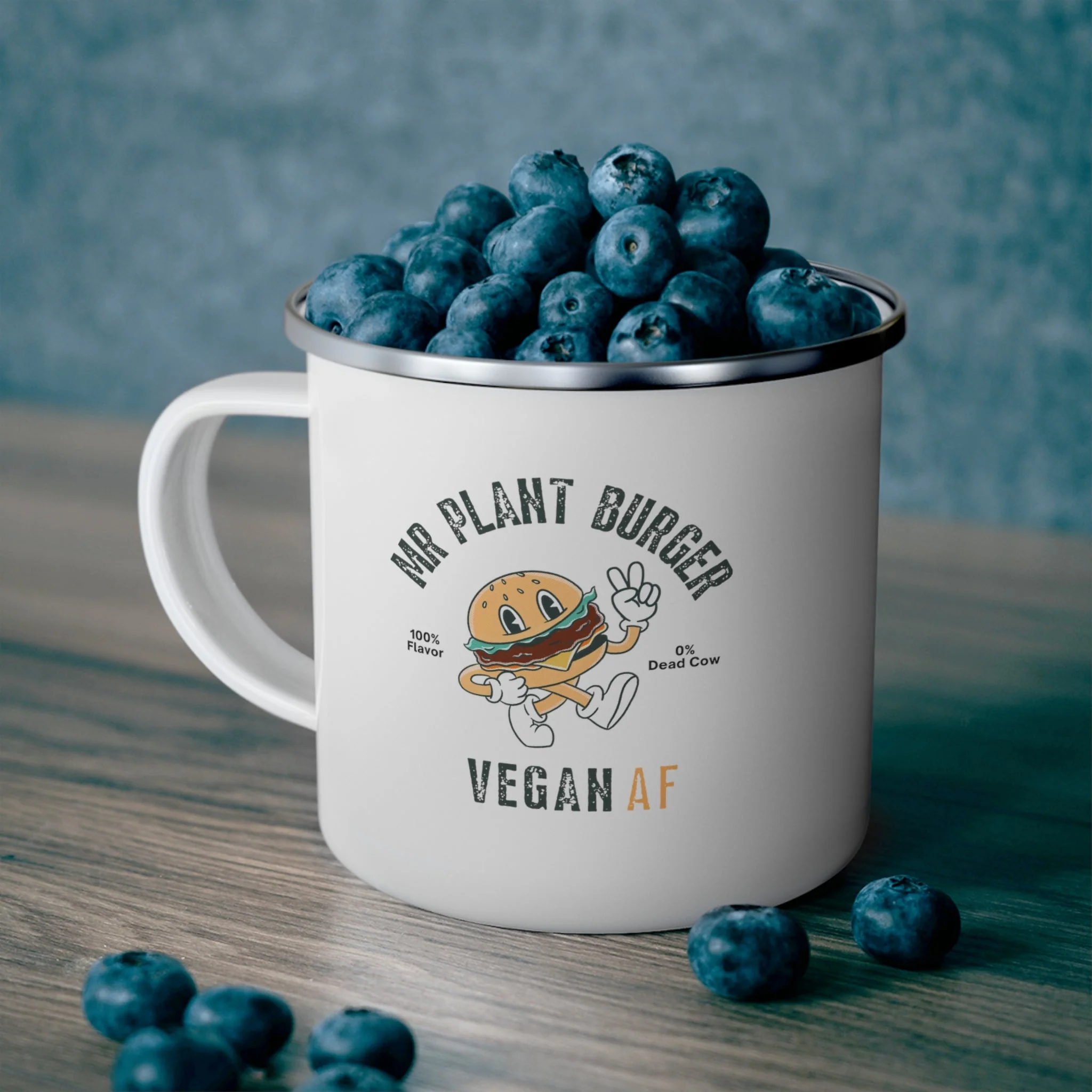 Mr Plant Burger Enamel Mug - Image 5