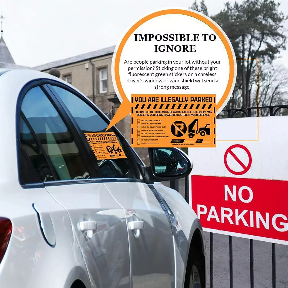 "Multi-Reason" Orange Very Hard to Remove Parking Stickers - Image 7