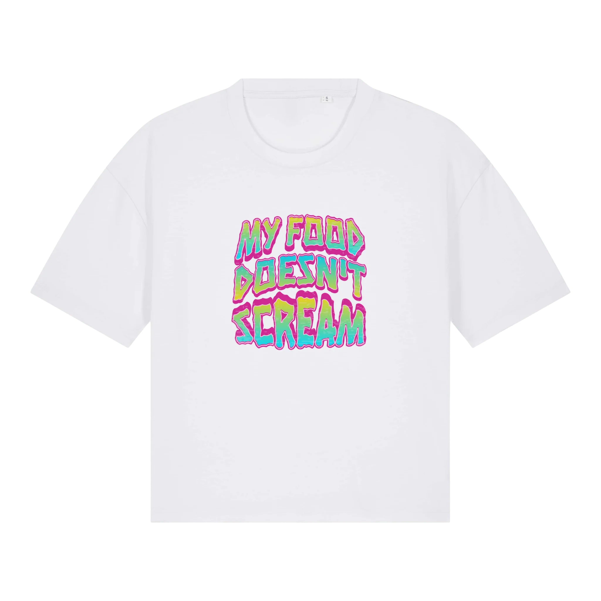 My Food Doesn't Scream Women's Boxy T-Shirt - Image 5