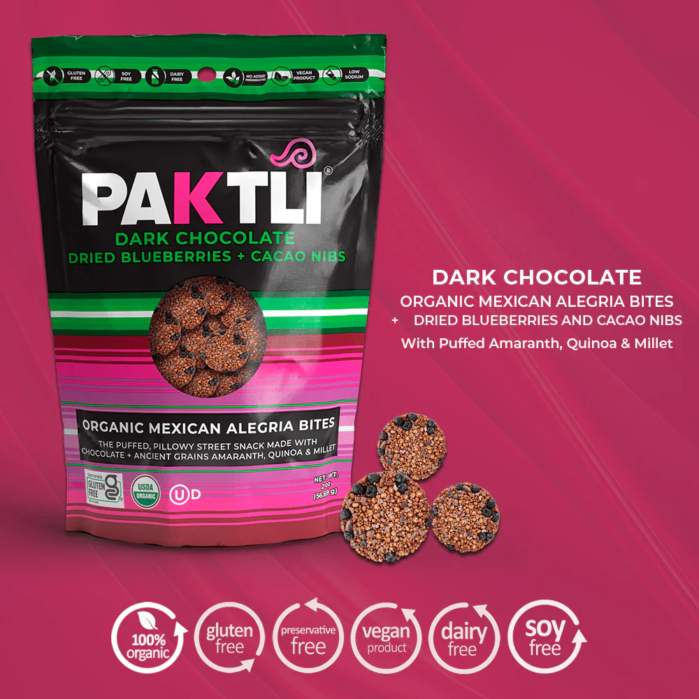 NEW Dark Chocolate Alegria Bites w/ Blueberries + Cacao Nibs - Image 9