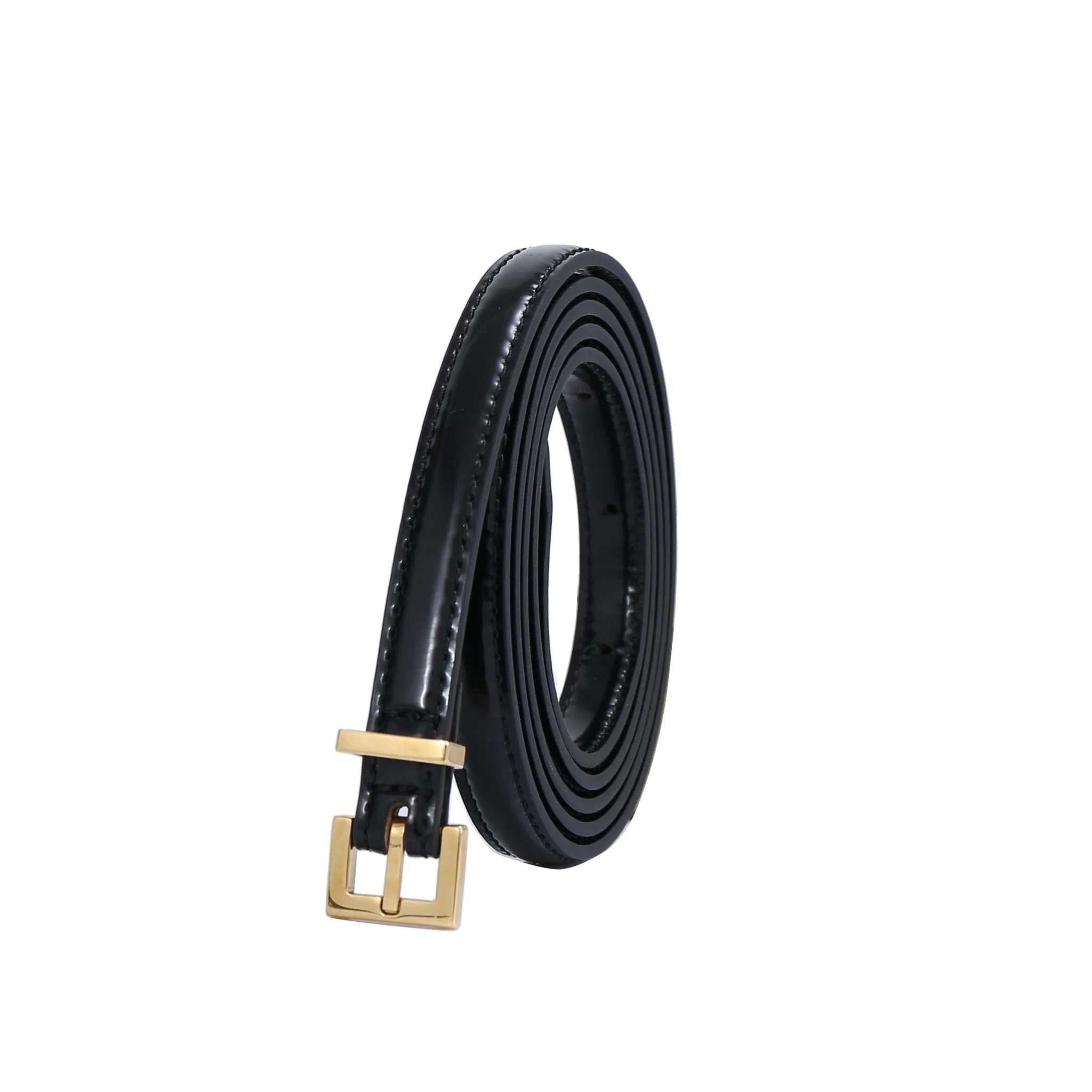 Skinny Belt - Gold Buckle - Image 2