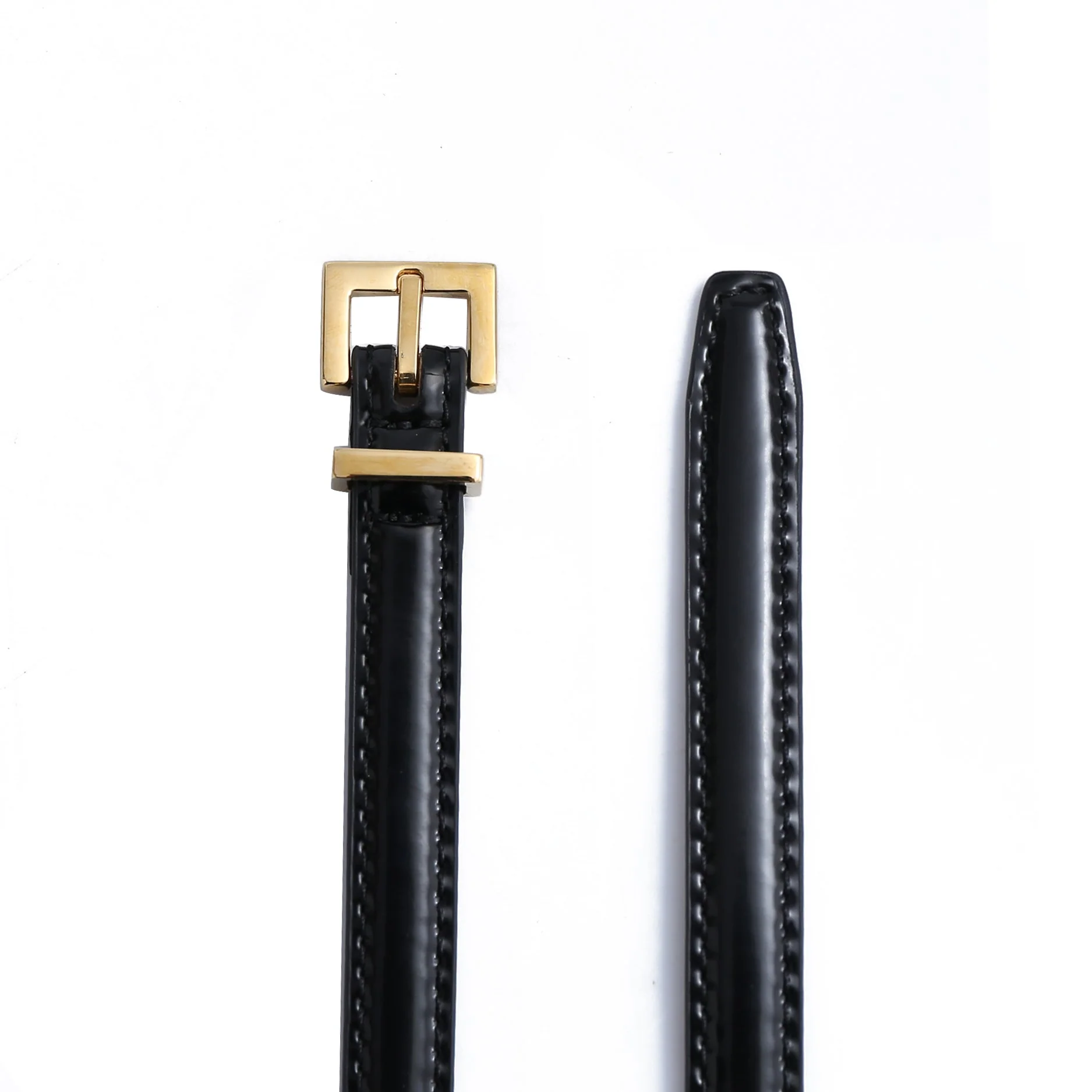 Skinny Belt - Gold Buckle - Image 4