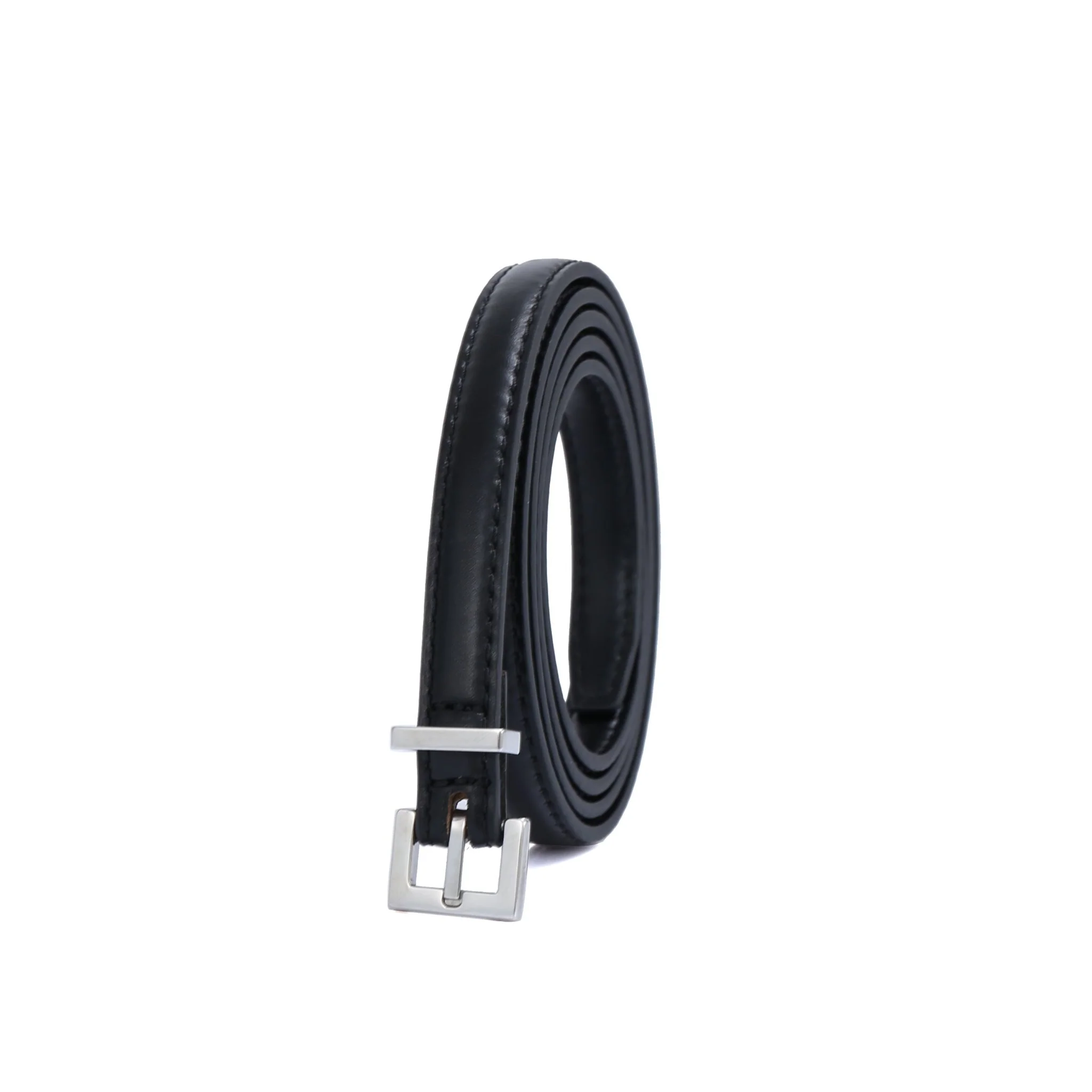 Skinny Belt - Silver Buckle