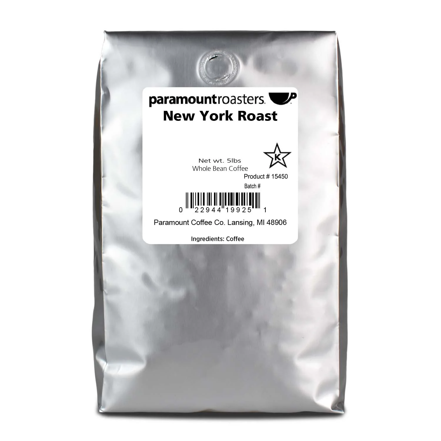 New York Roast 5lb Whole Bean Coffee