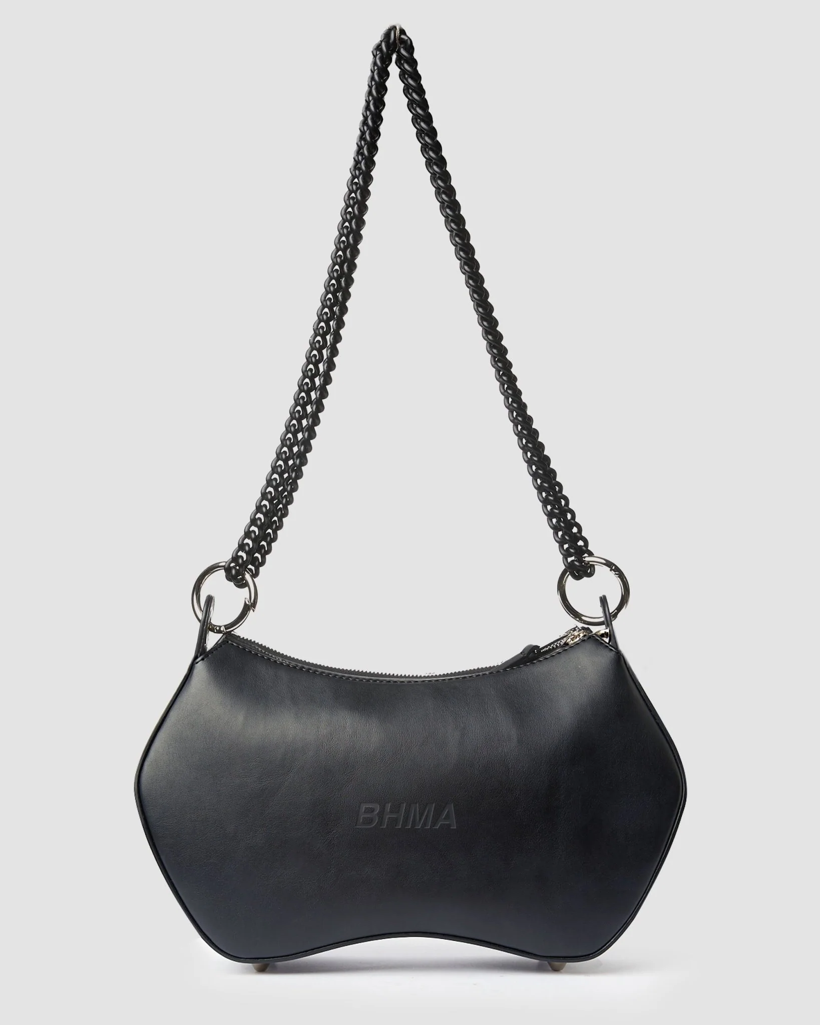 Noir BHMA Bag of grape-based vegan leather - Image 2