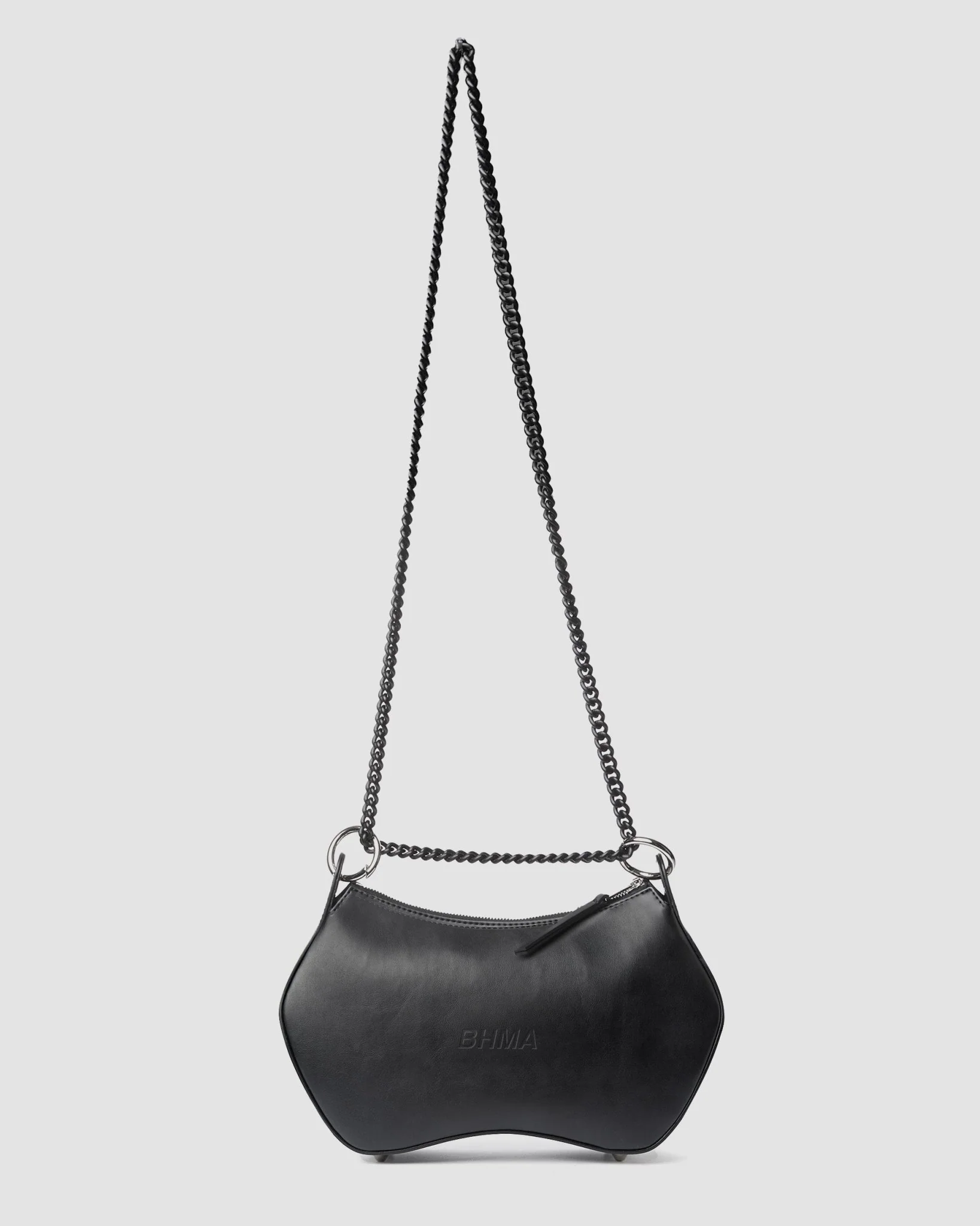 Noir BHMA Bag of grape-based vegan leather - Image 3