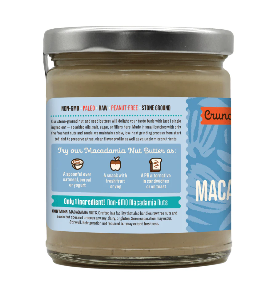 NON-GMO Crunchy Macadamia Nut Butter - Image 2