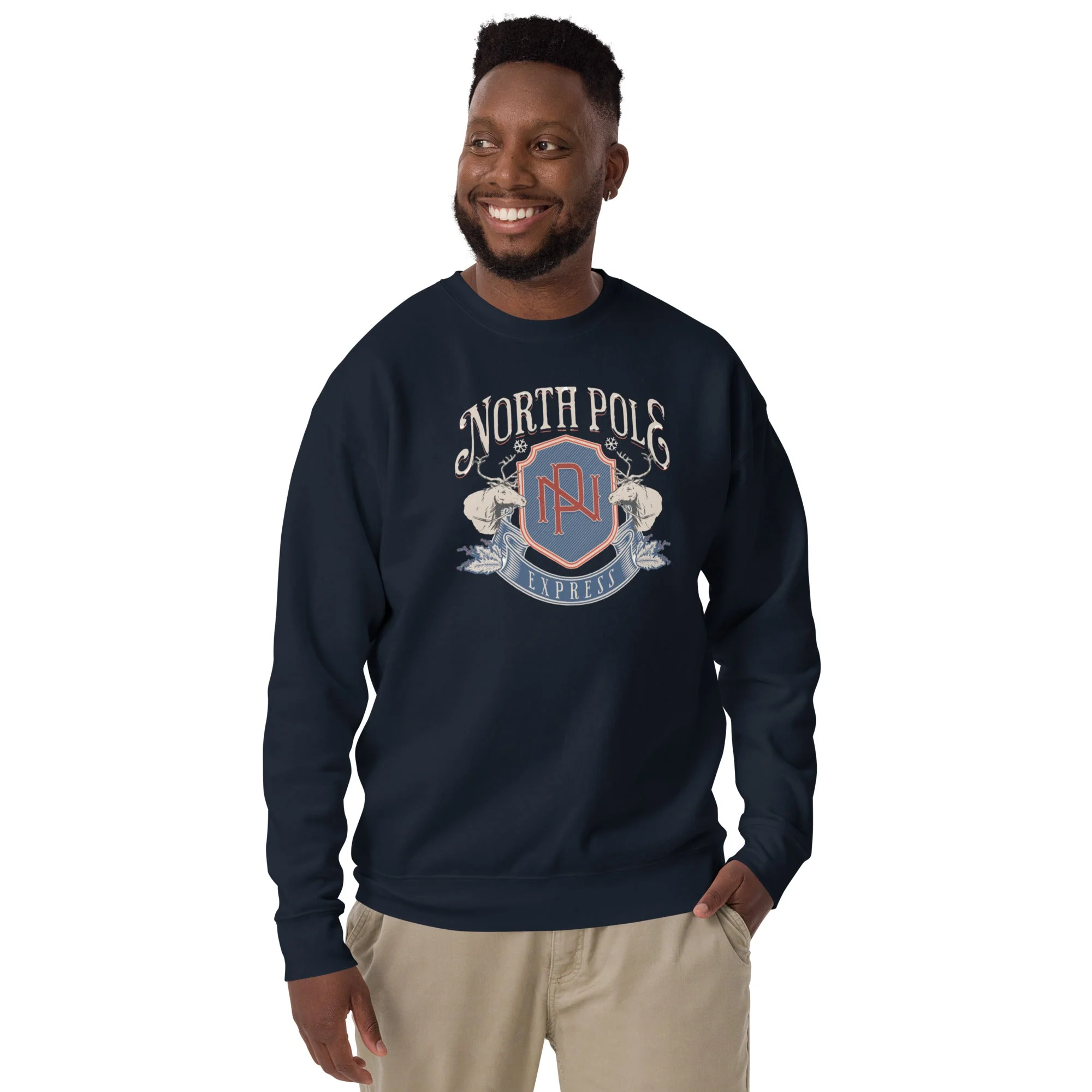 North Pole, Unisex Holiday Sweatshirt - Image 3