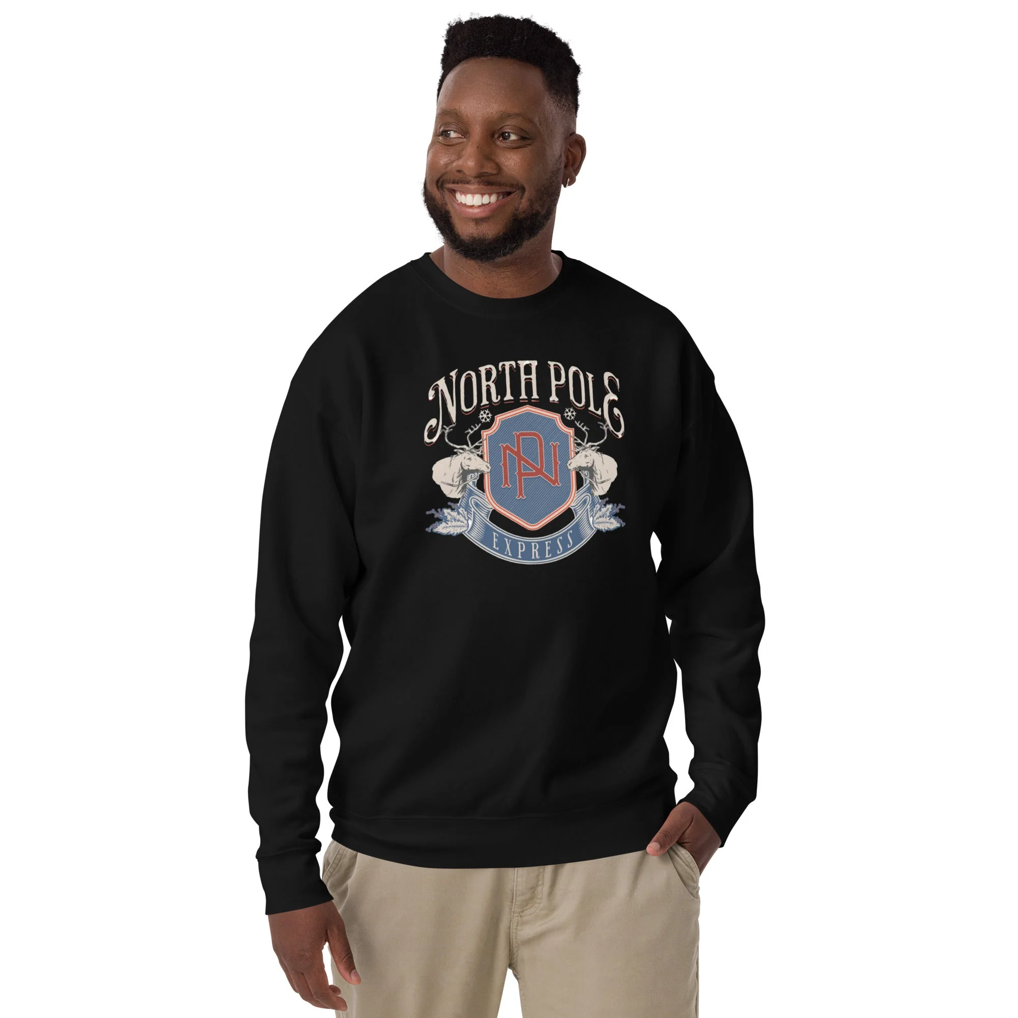 North Pole, Unisex Holiday Sweatshirt - Image 4