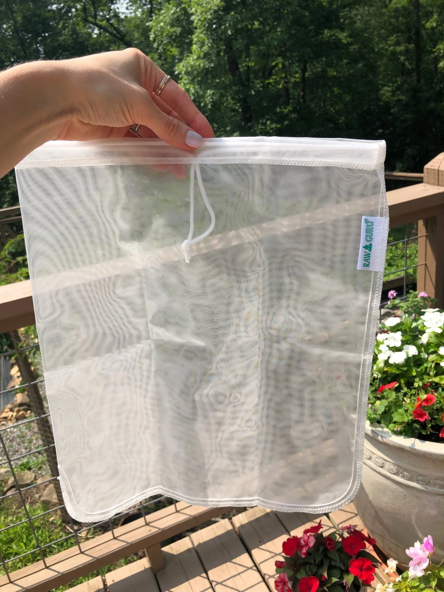 Nut Milk Bag (Nylon with String) - Image 3