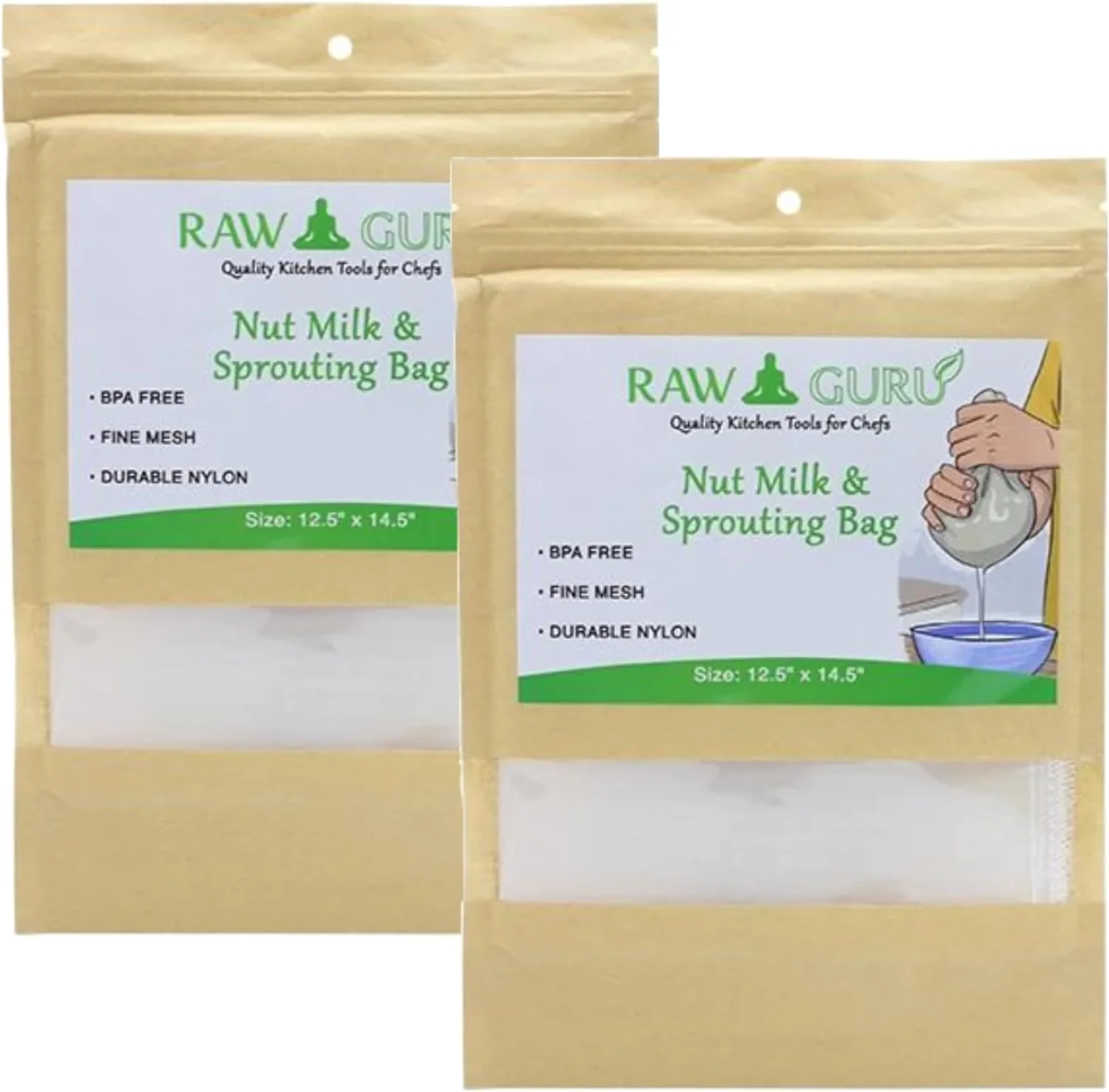 Nut Milk Bag (Nylon with String) - Image 6