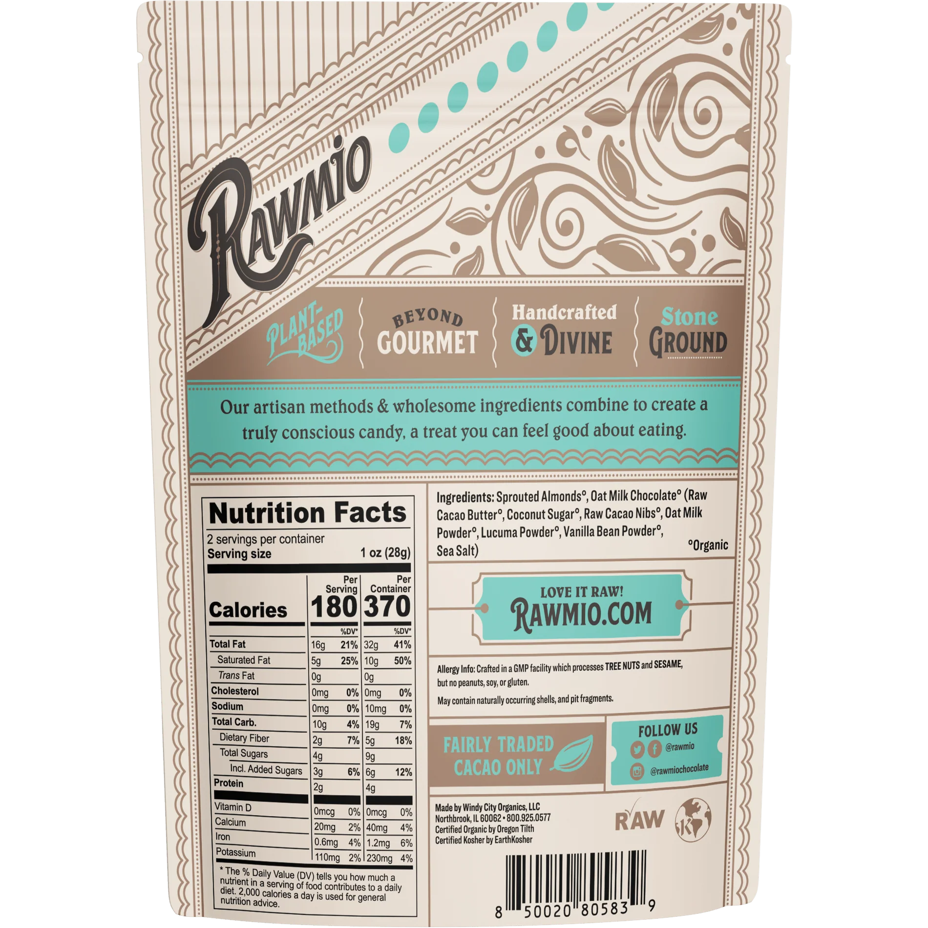 Oat Milk Chocolate Covered Sprouted Almonds - Image 2