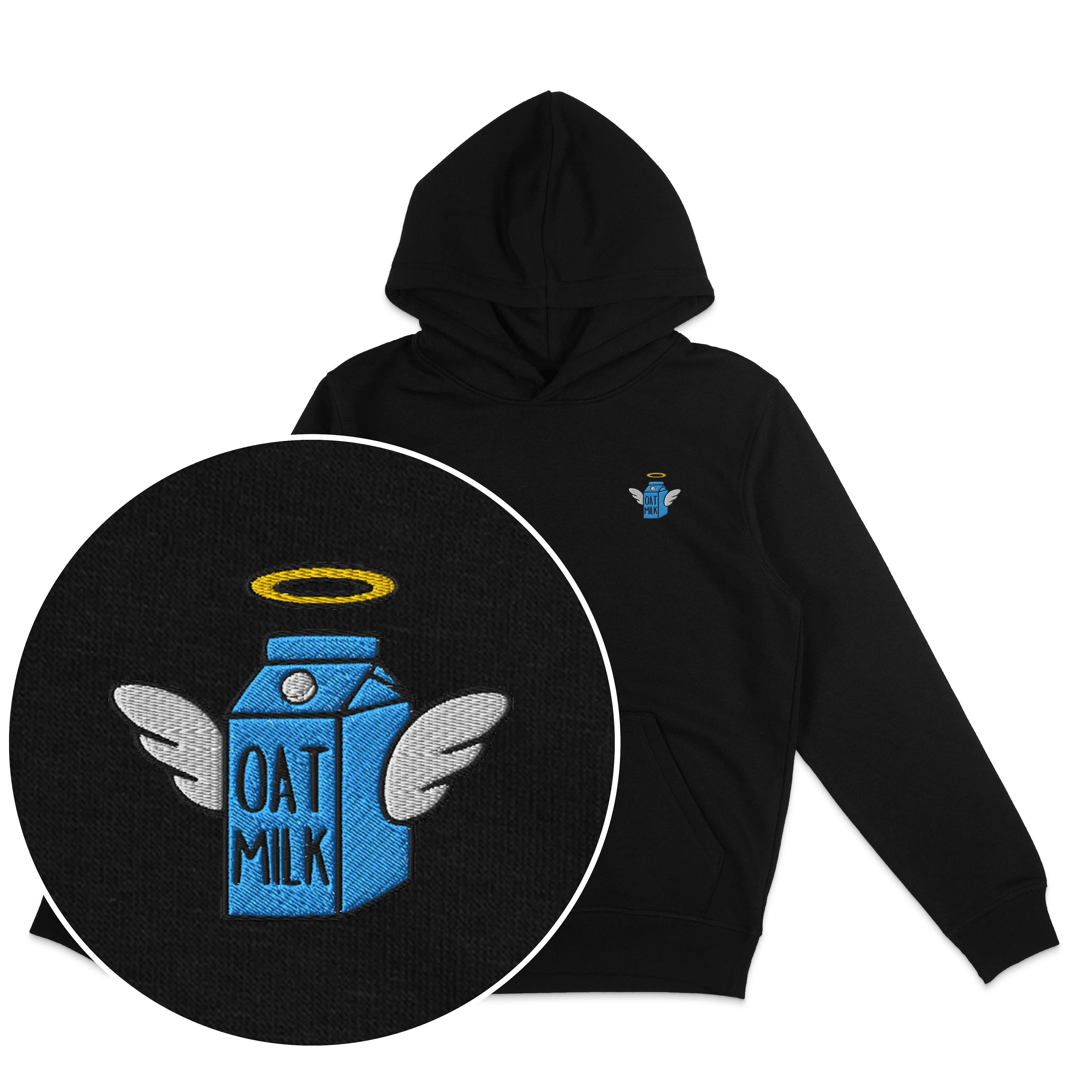 Oat Milk Hoodie (Embroidered) - Image 3