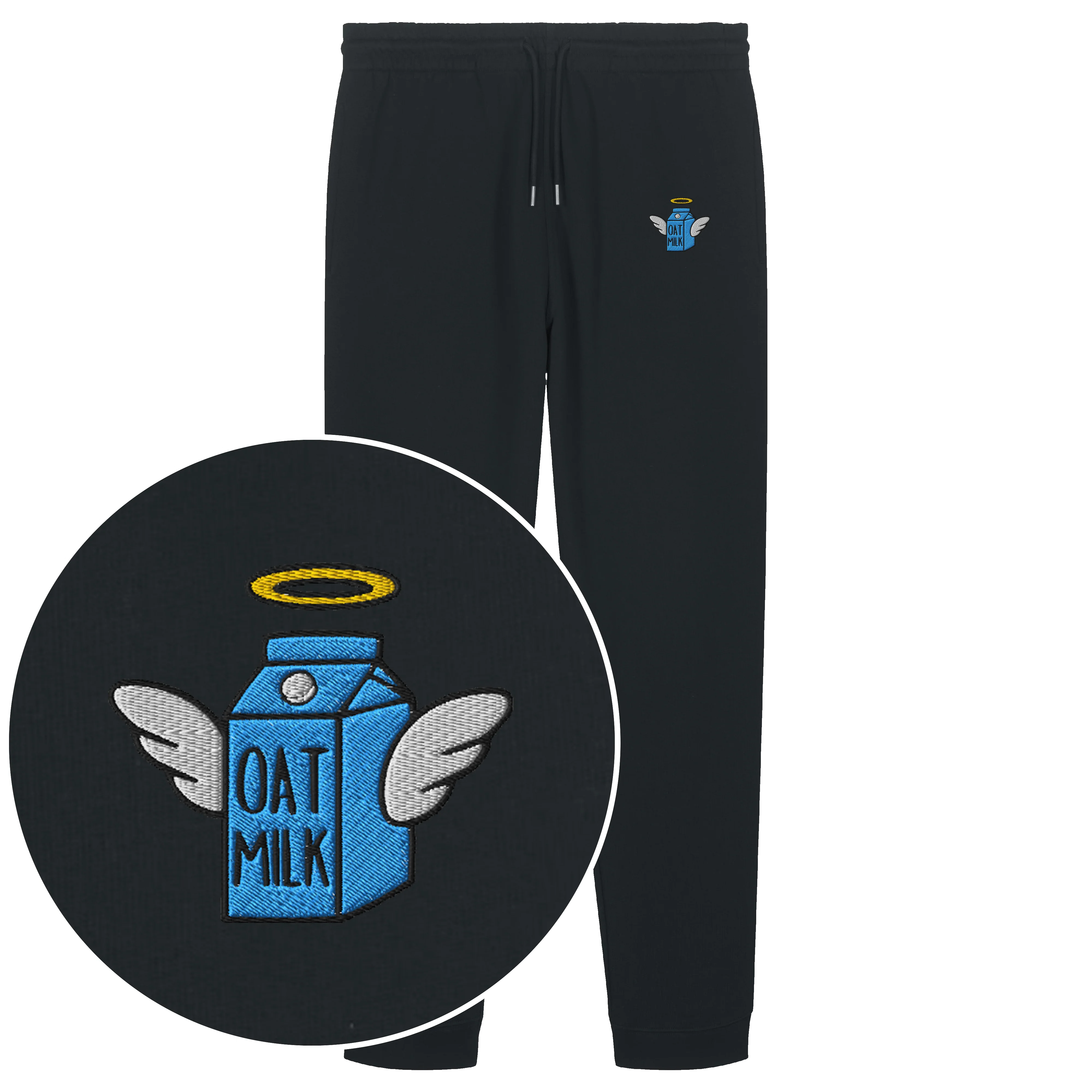 Oat Milk Joggers (Embroidered) - Image 2