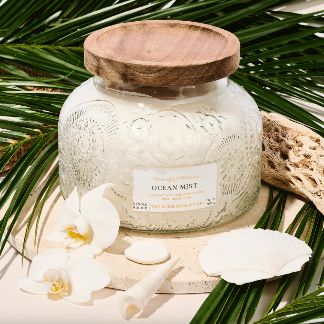 Ocean Mist Natural Candle 33oz Rosie Collection Luxury Three Wick - Image 3